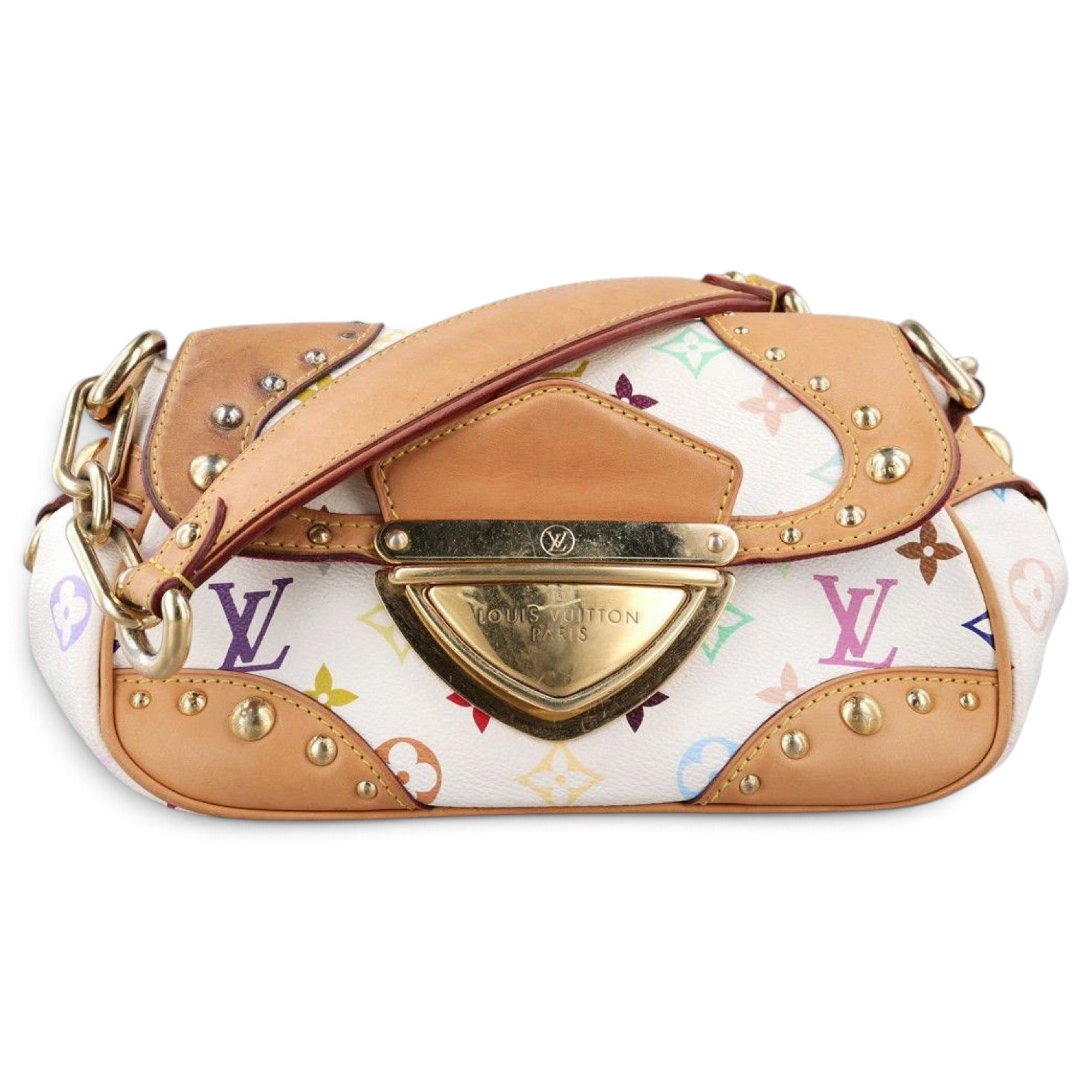 Leather clutch bag
