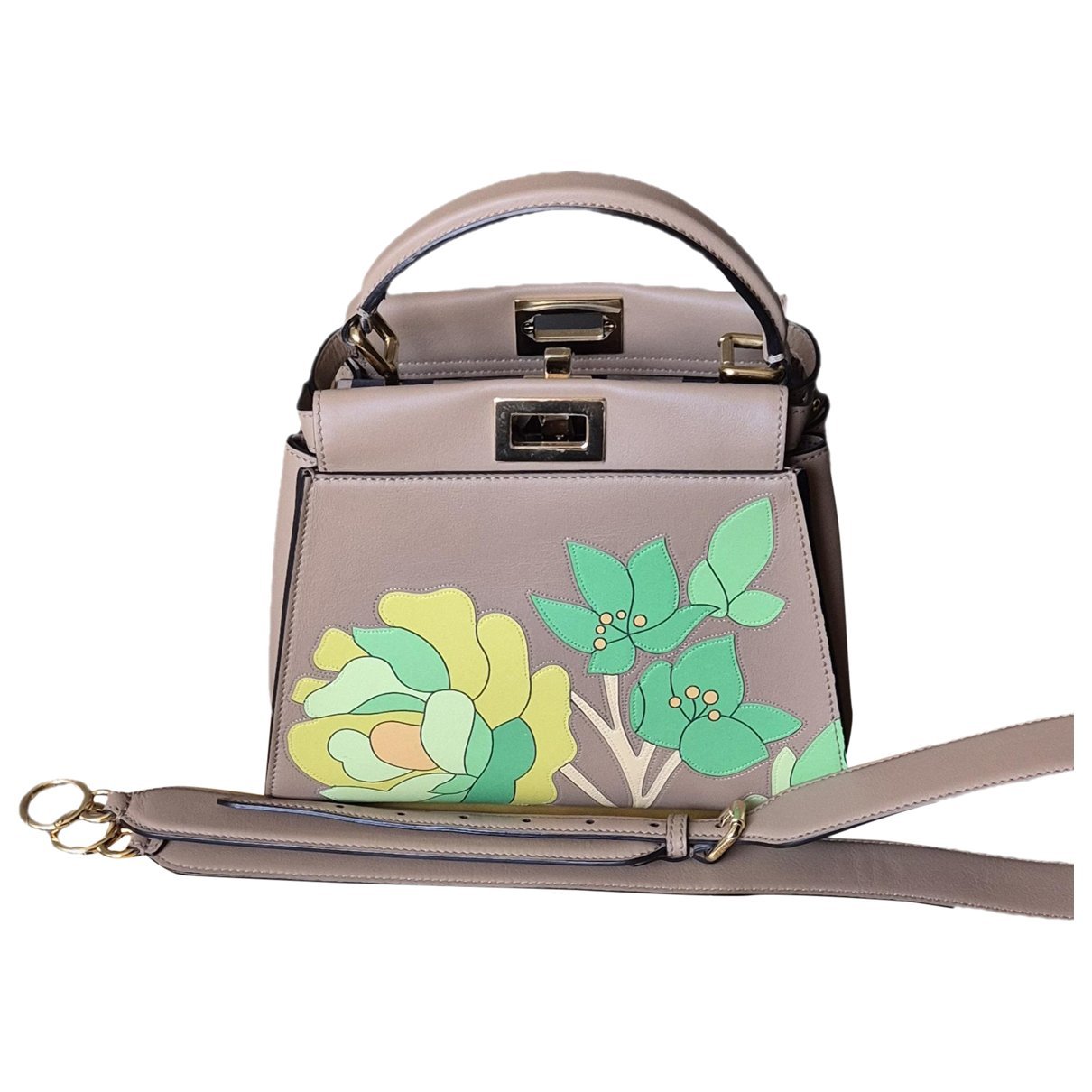 Peekaboo leather handbag