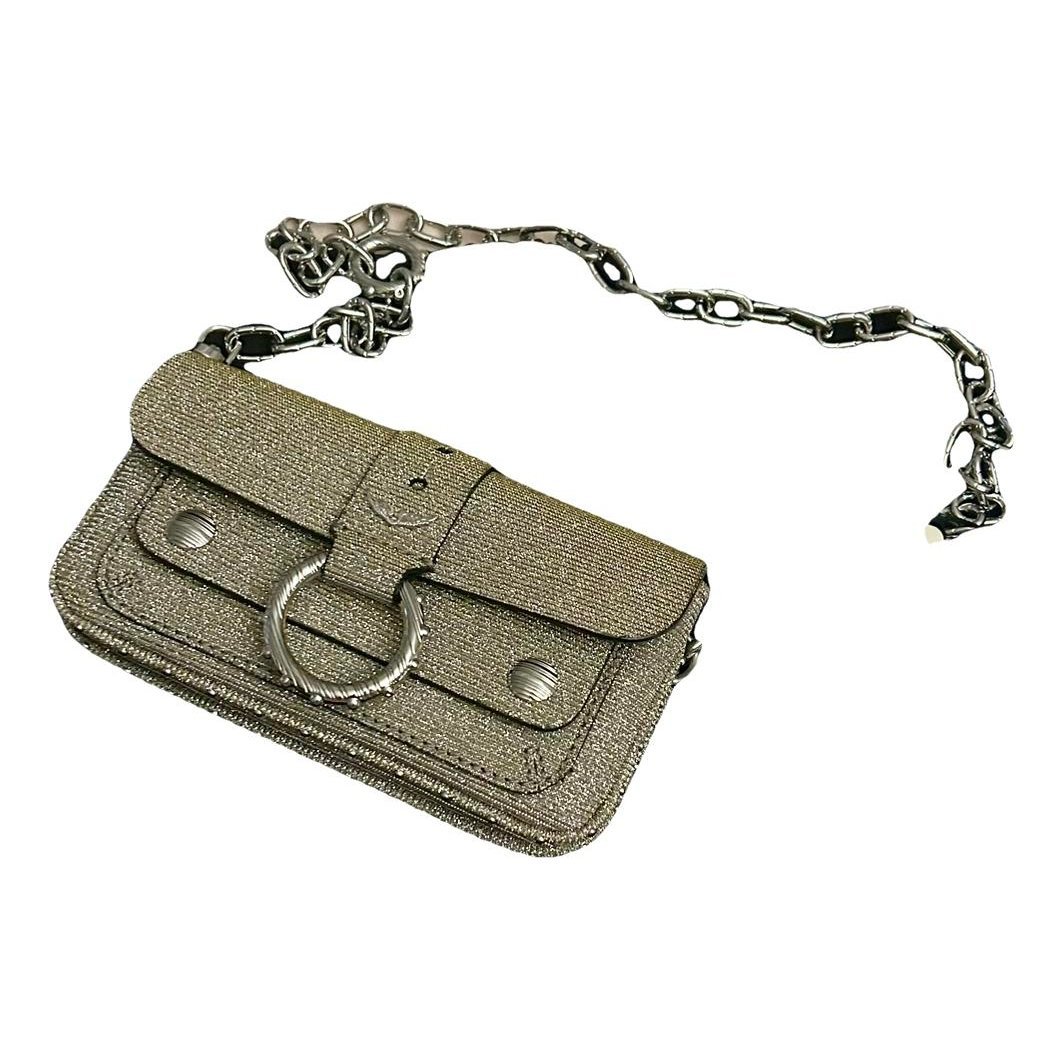 Leather clutch bag