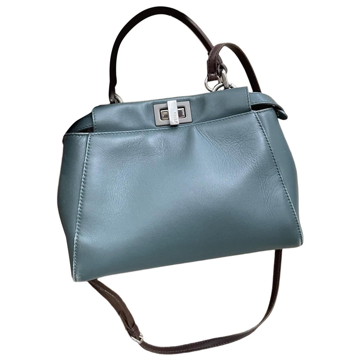Peekaboo leather handbag