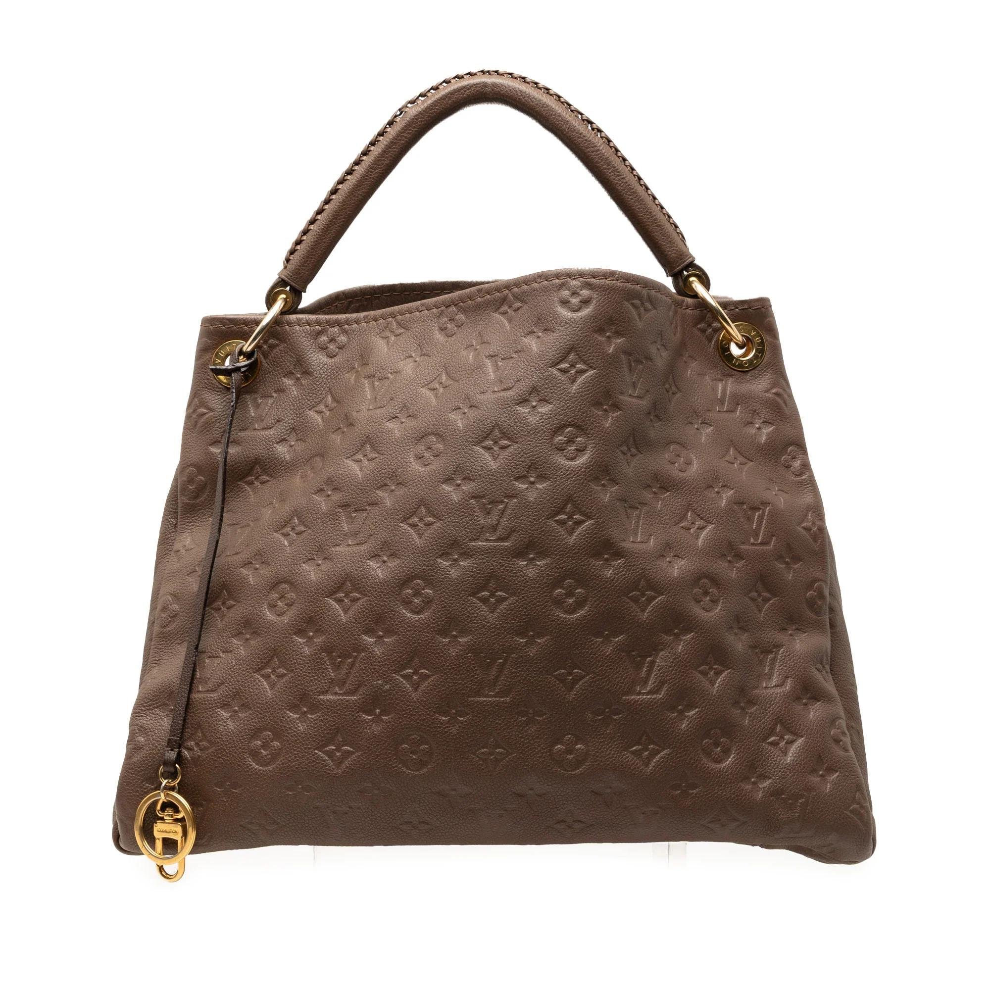Artsy leather handbag