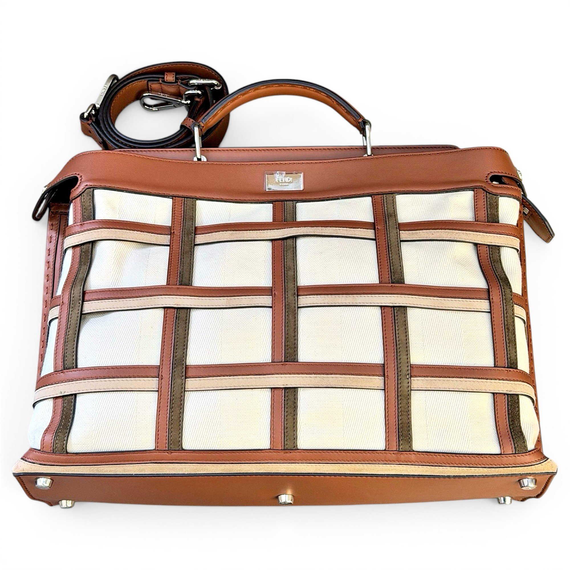 Peekaboo leather handbag