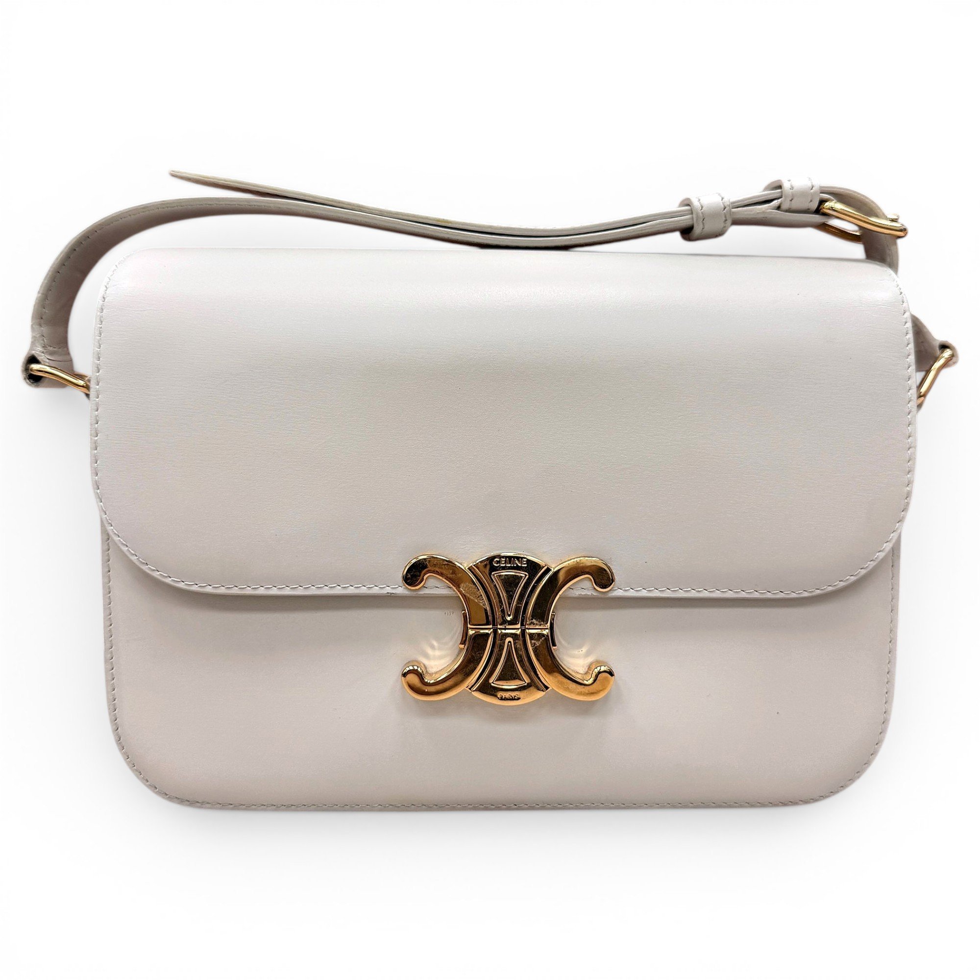 Triomphe leather handbag