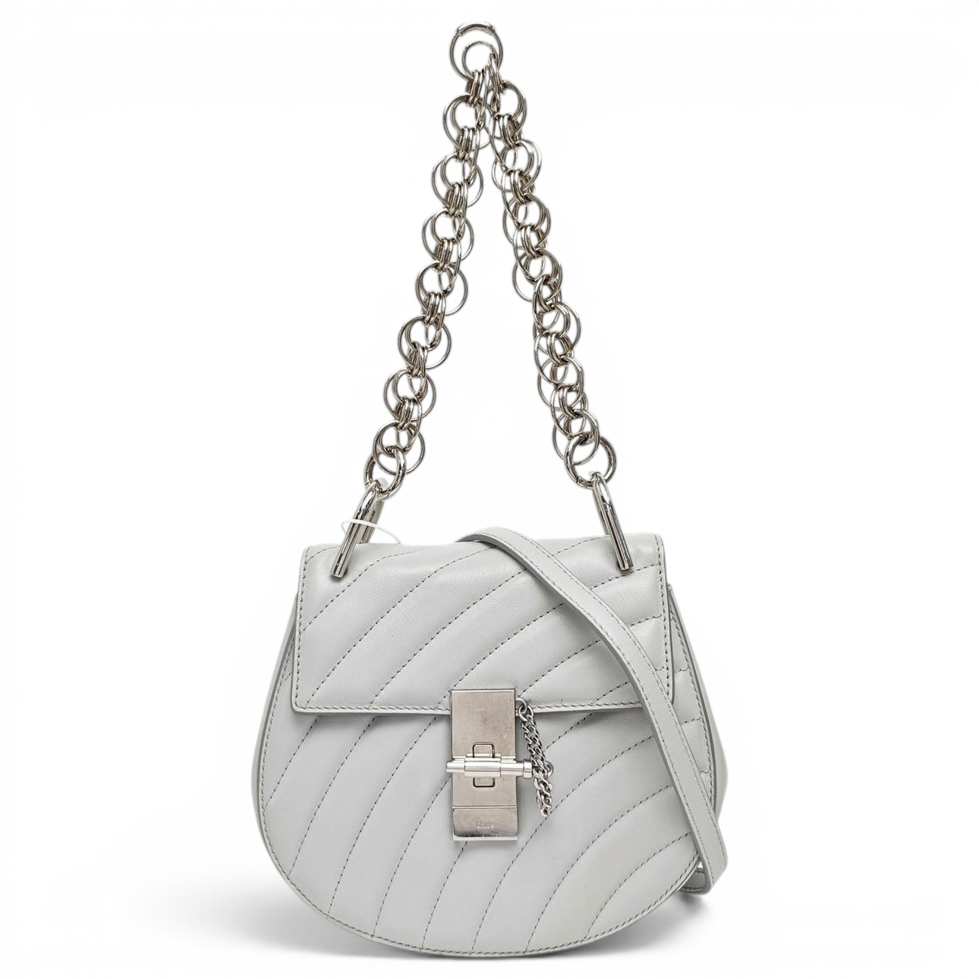 Drew leather handbag