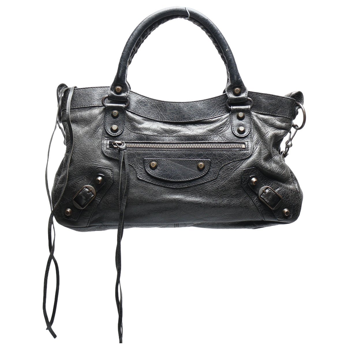 First leather handbag