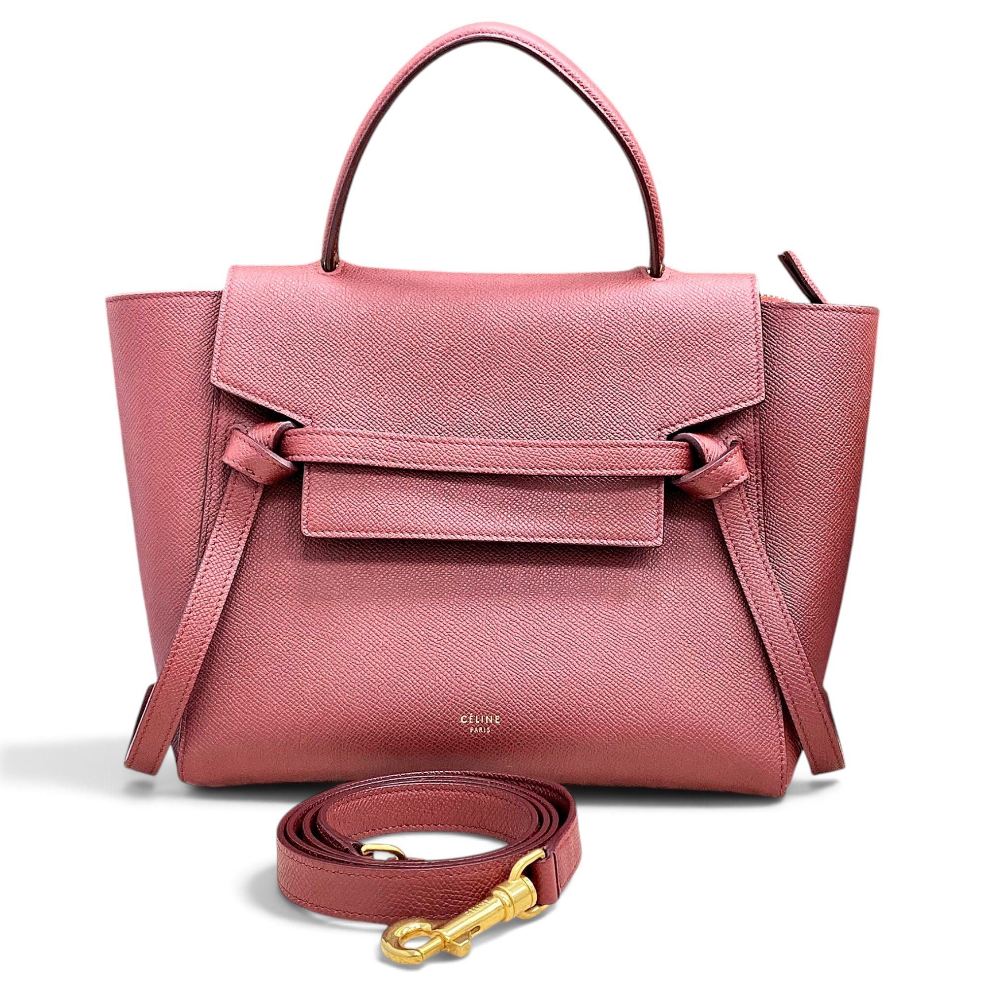 Belt leather handbag
