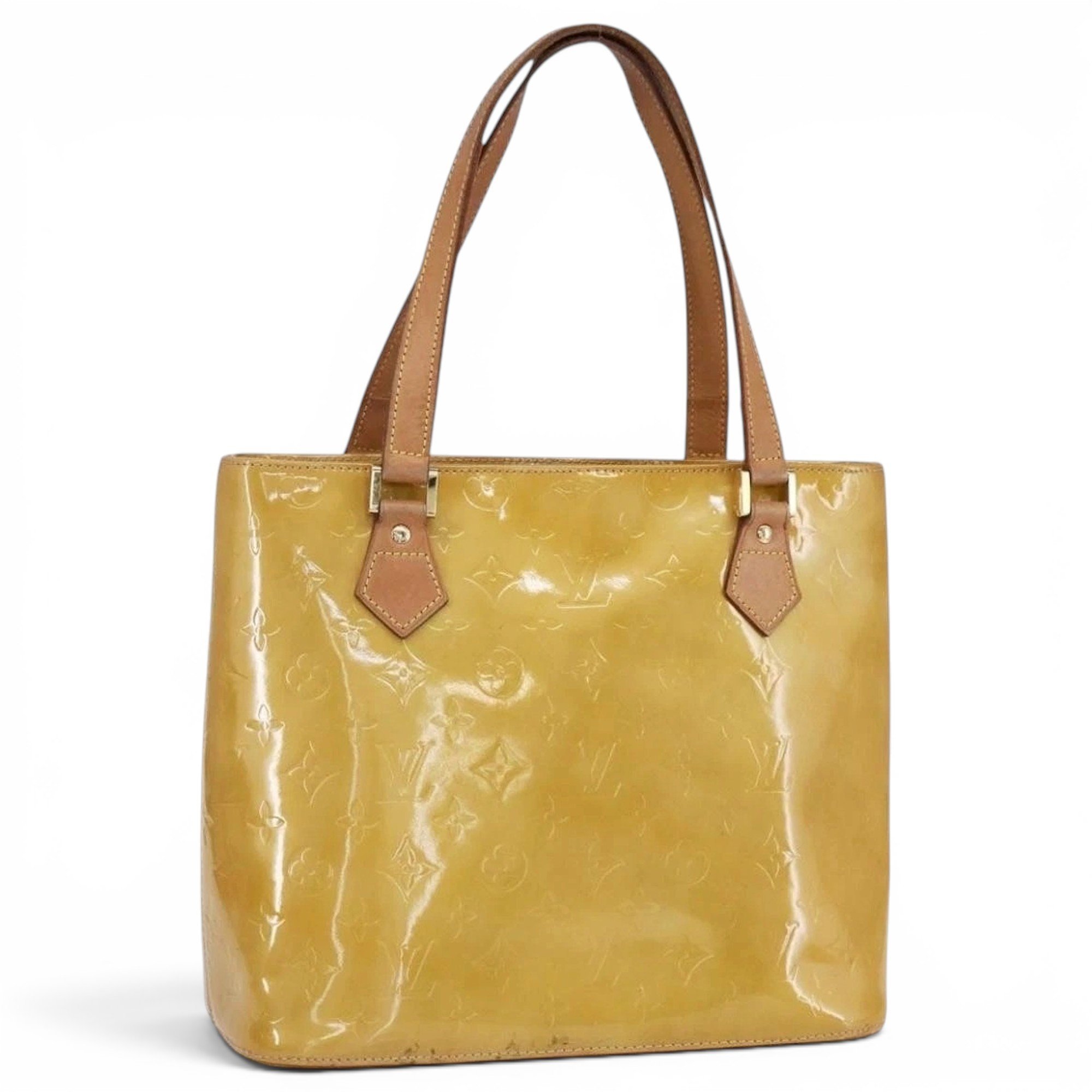 Patent leather handbag