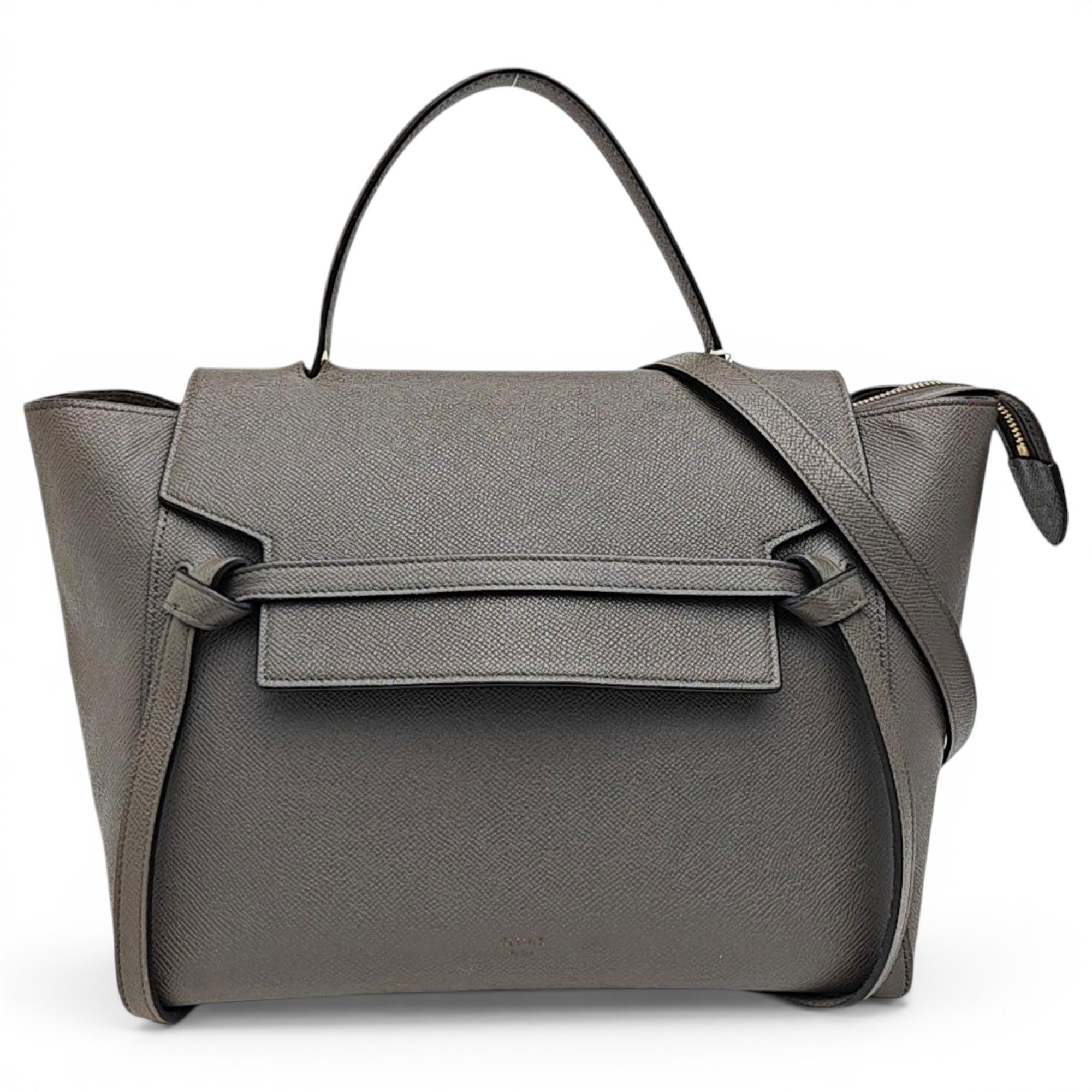 Belt leather handbag
