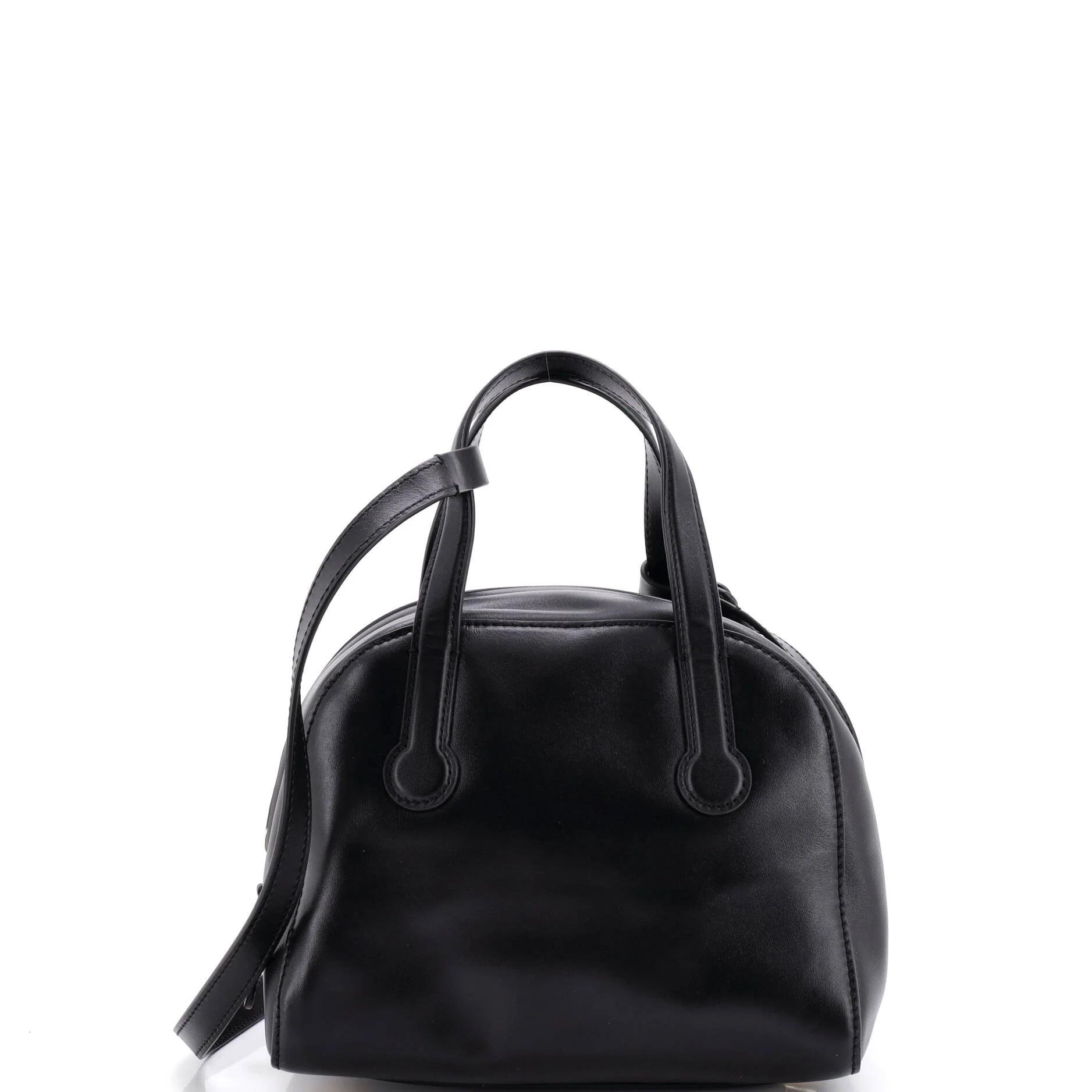 Leather bowling bag