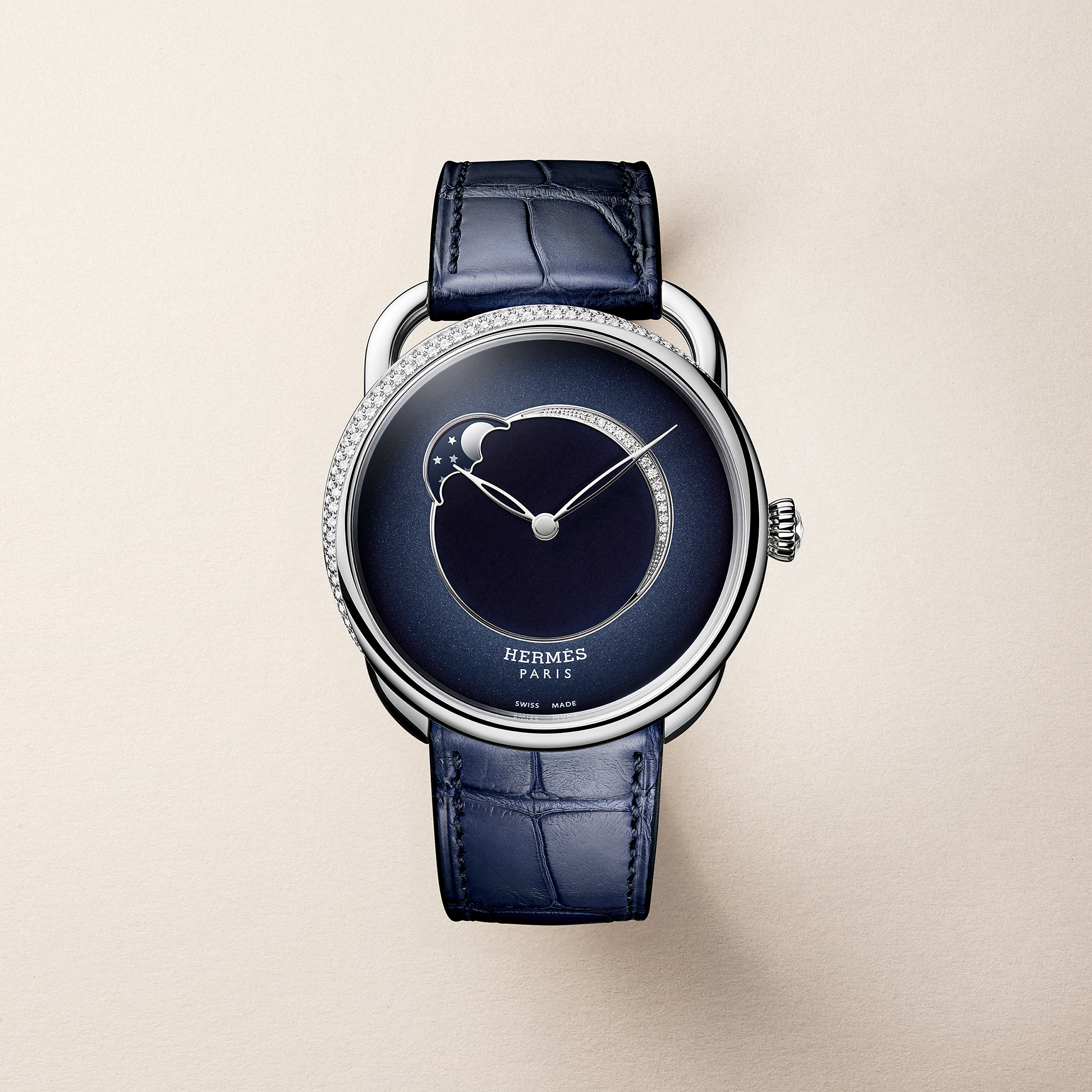 Arceau Petite Lune watch, Large model, 38 mm