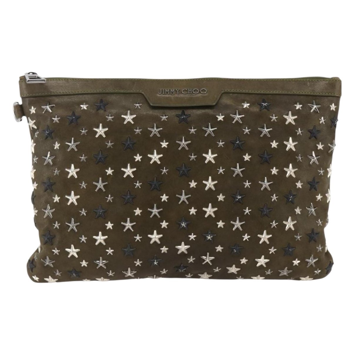 Leather clutch bag