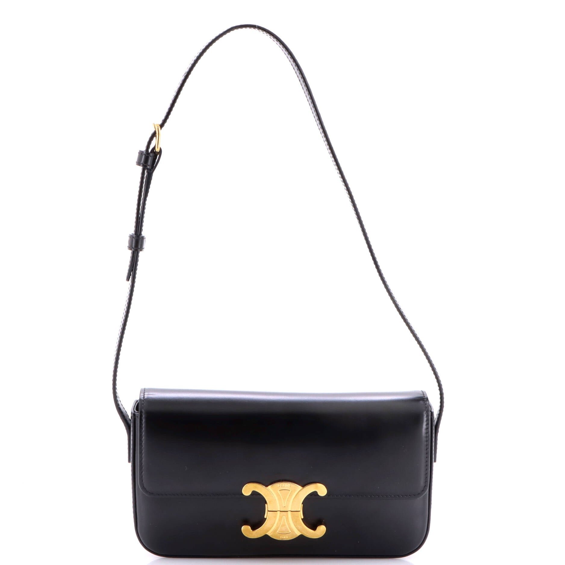 Triomphe East-West Shoulder Bag Smooth Calfskin