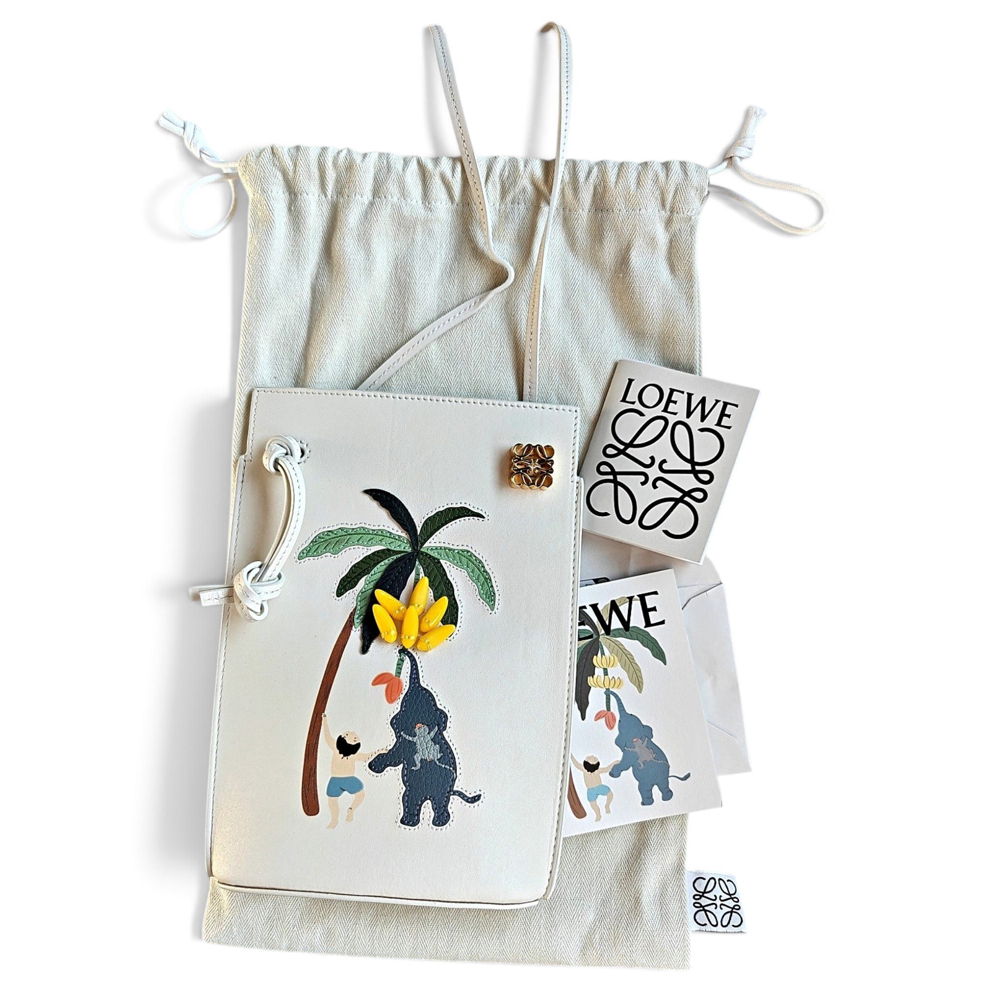 Dice Pocket leather crossbody bag