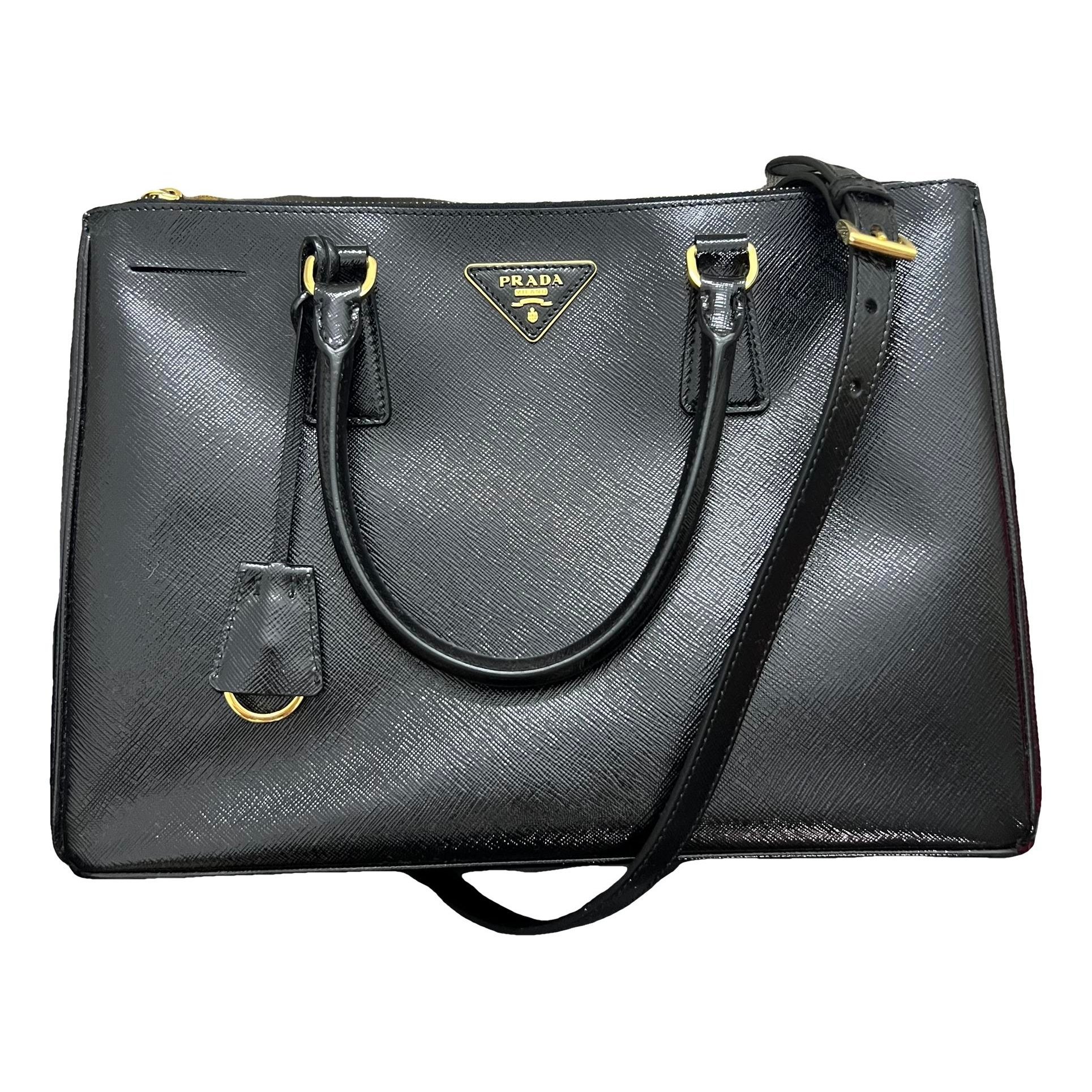 Galleria patent leather handbag
