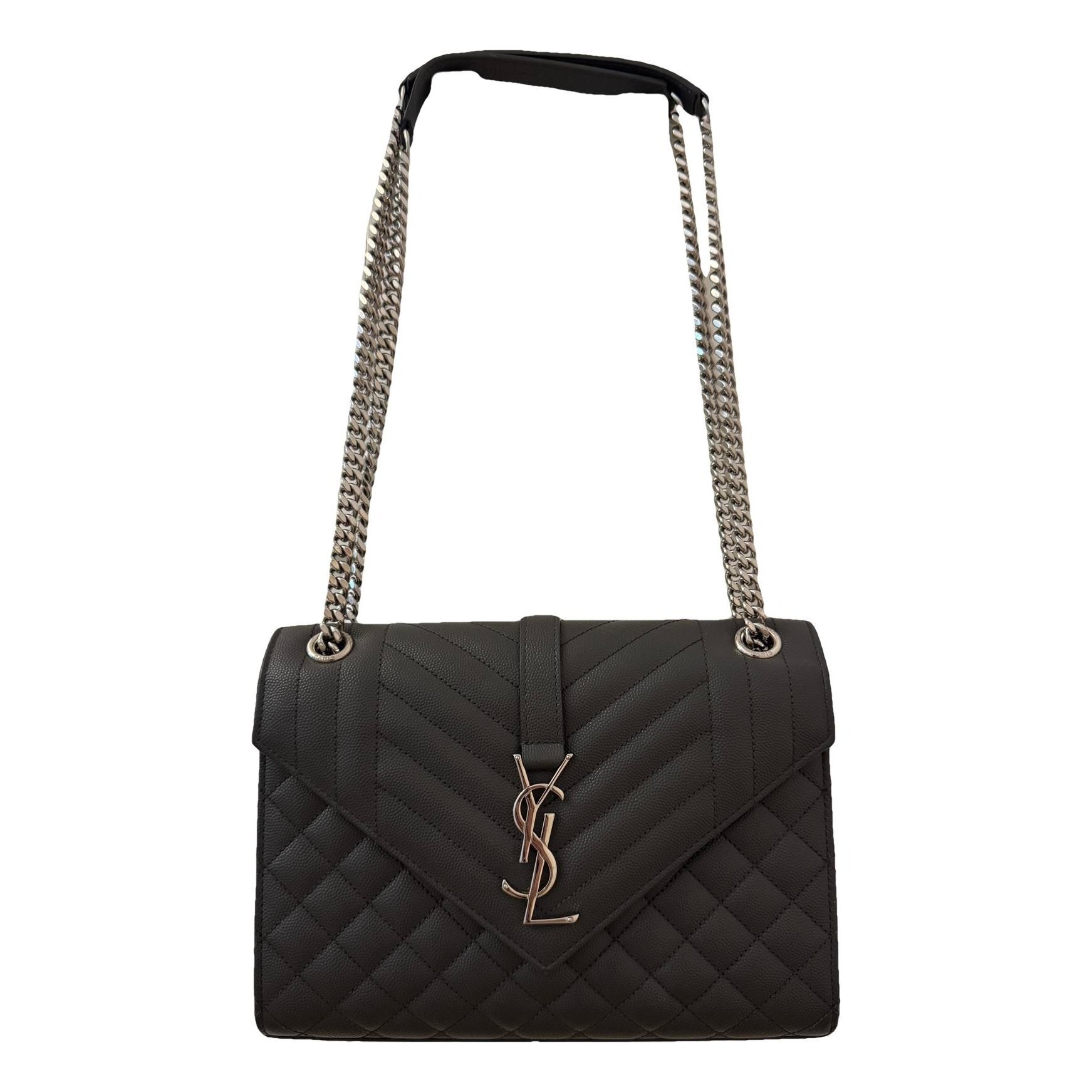 Leather clutch bag
