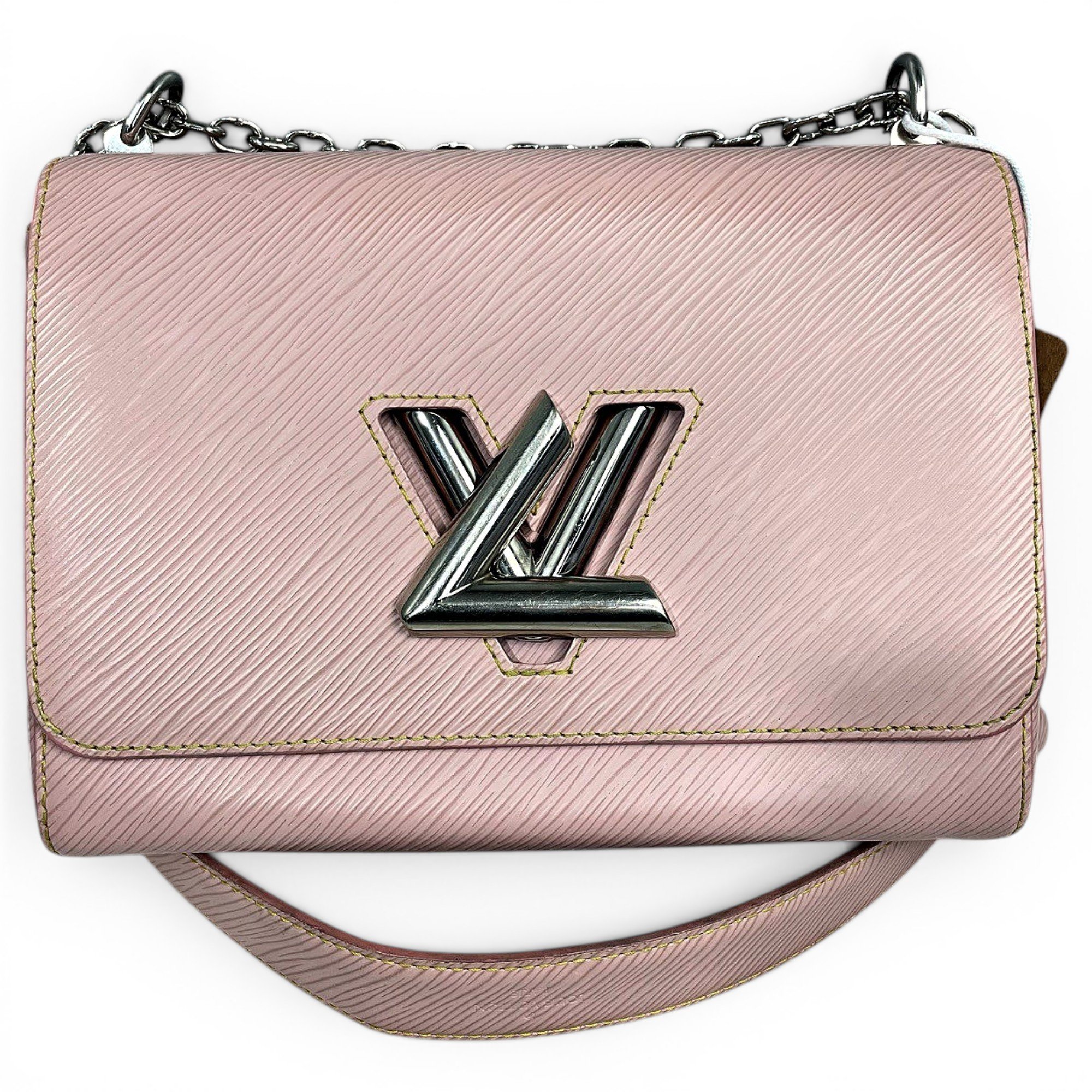 Twist leather handbag