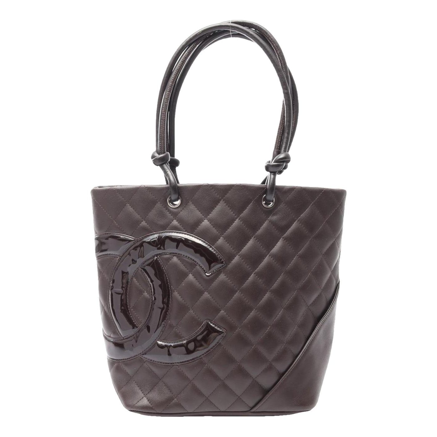 Cambon patent leather tote