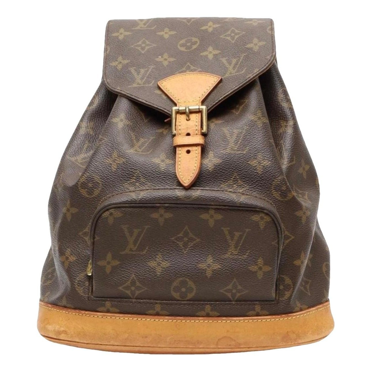 Montsouris Vintage leather backpack