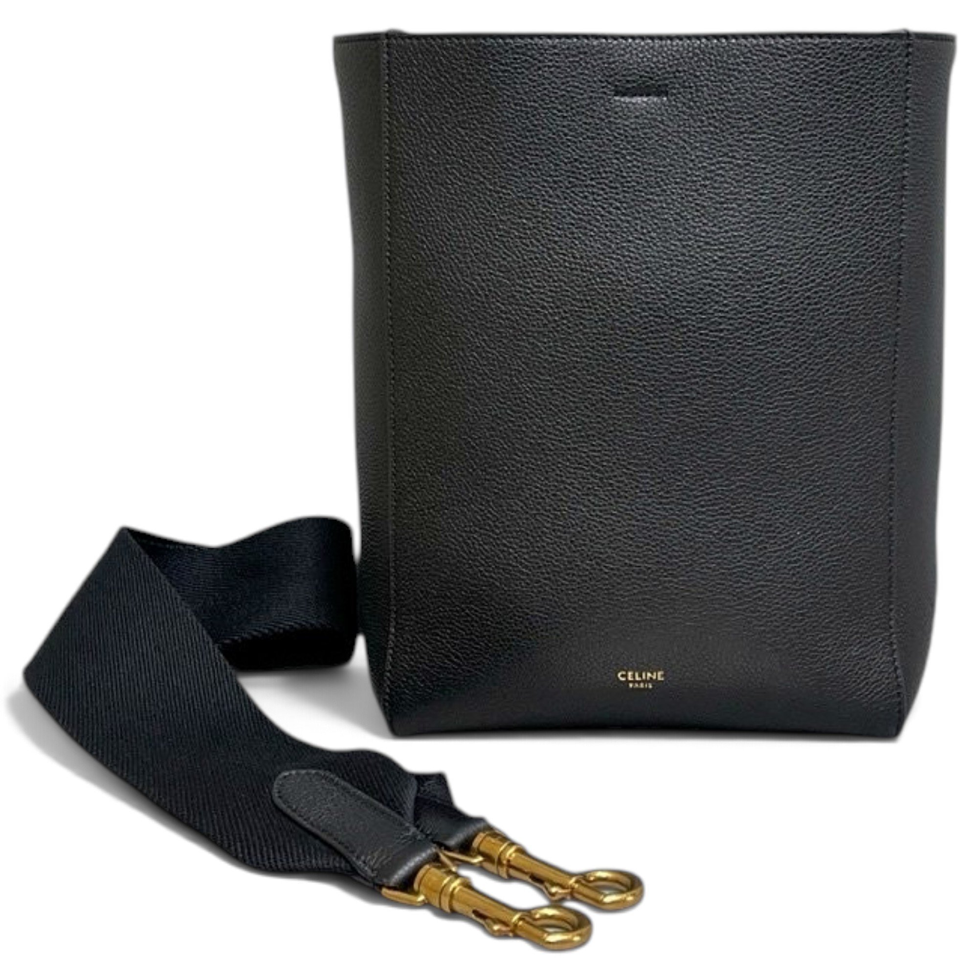 Seau Sangle leather handbag