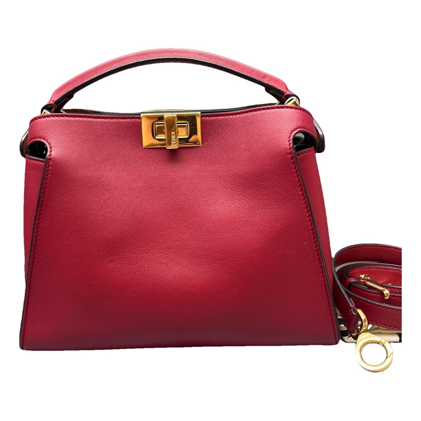Peekaboo leather handbag
