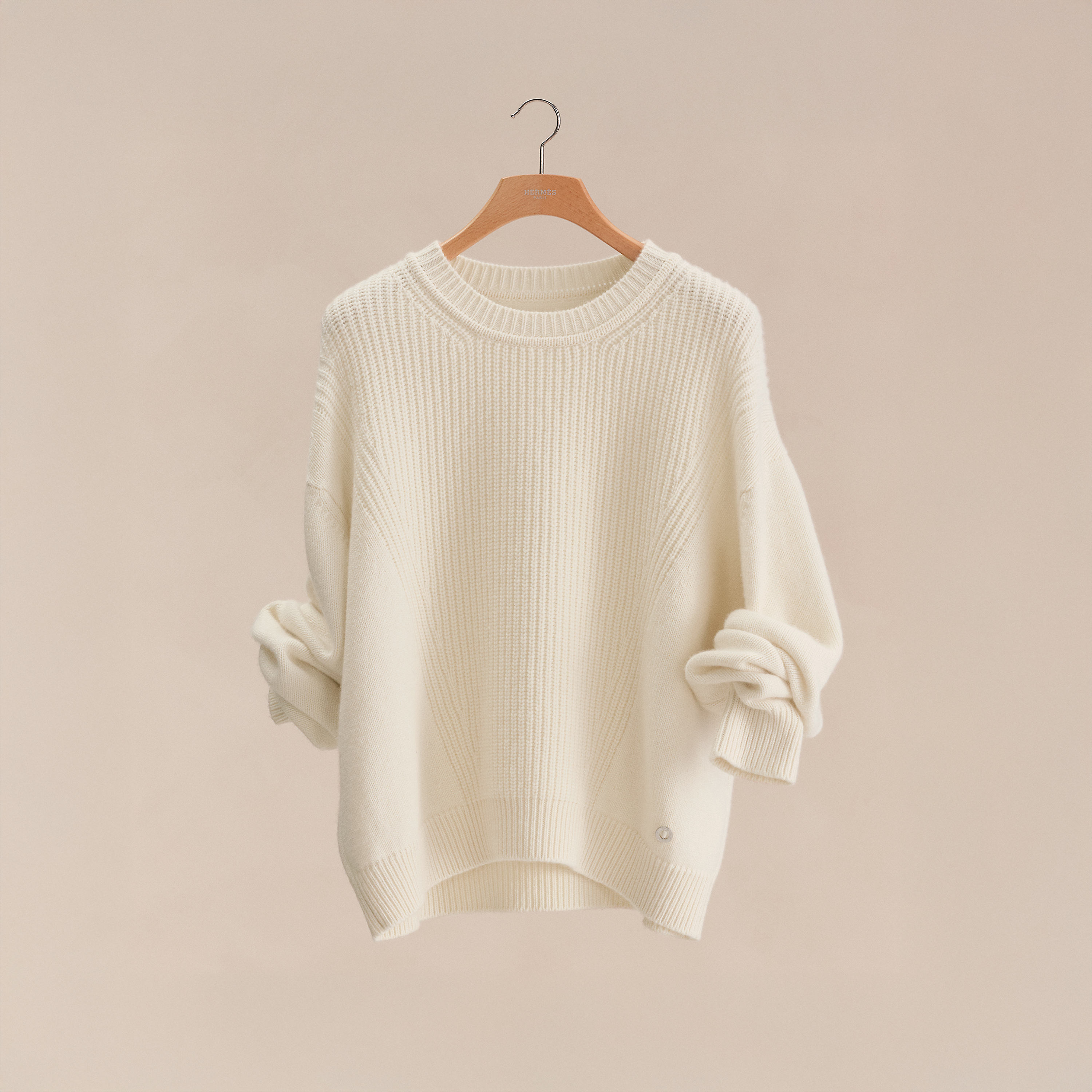 Cashmere long-sleeve sweater