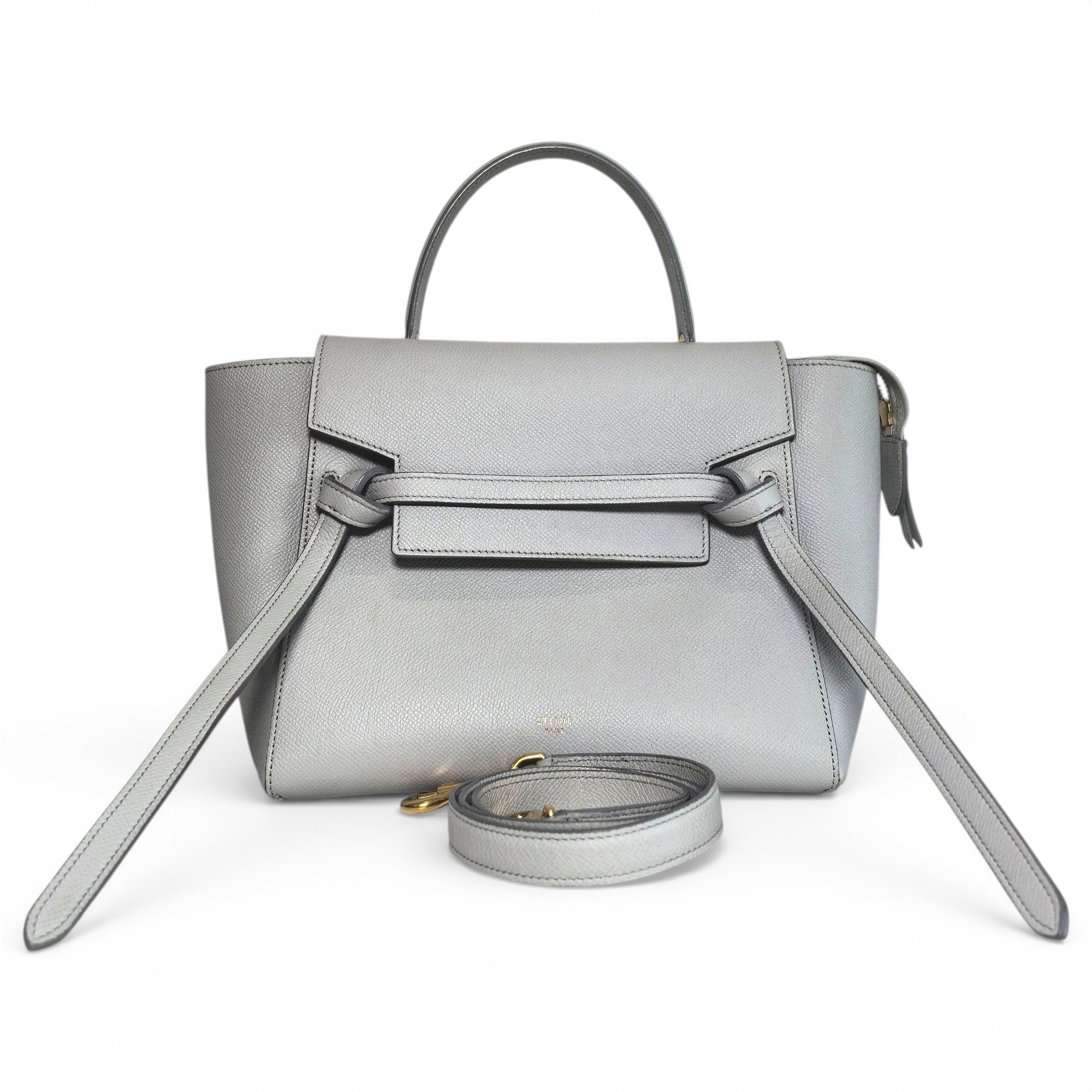 Belt leather handbag