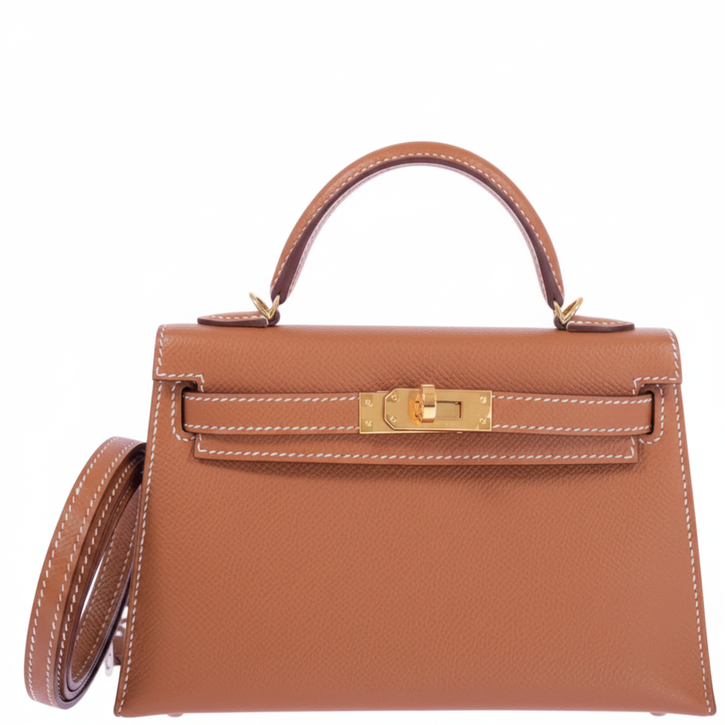 Hermès Kelly 20 Mini II Sellier Gold Epsom Gold Hardware
