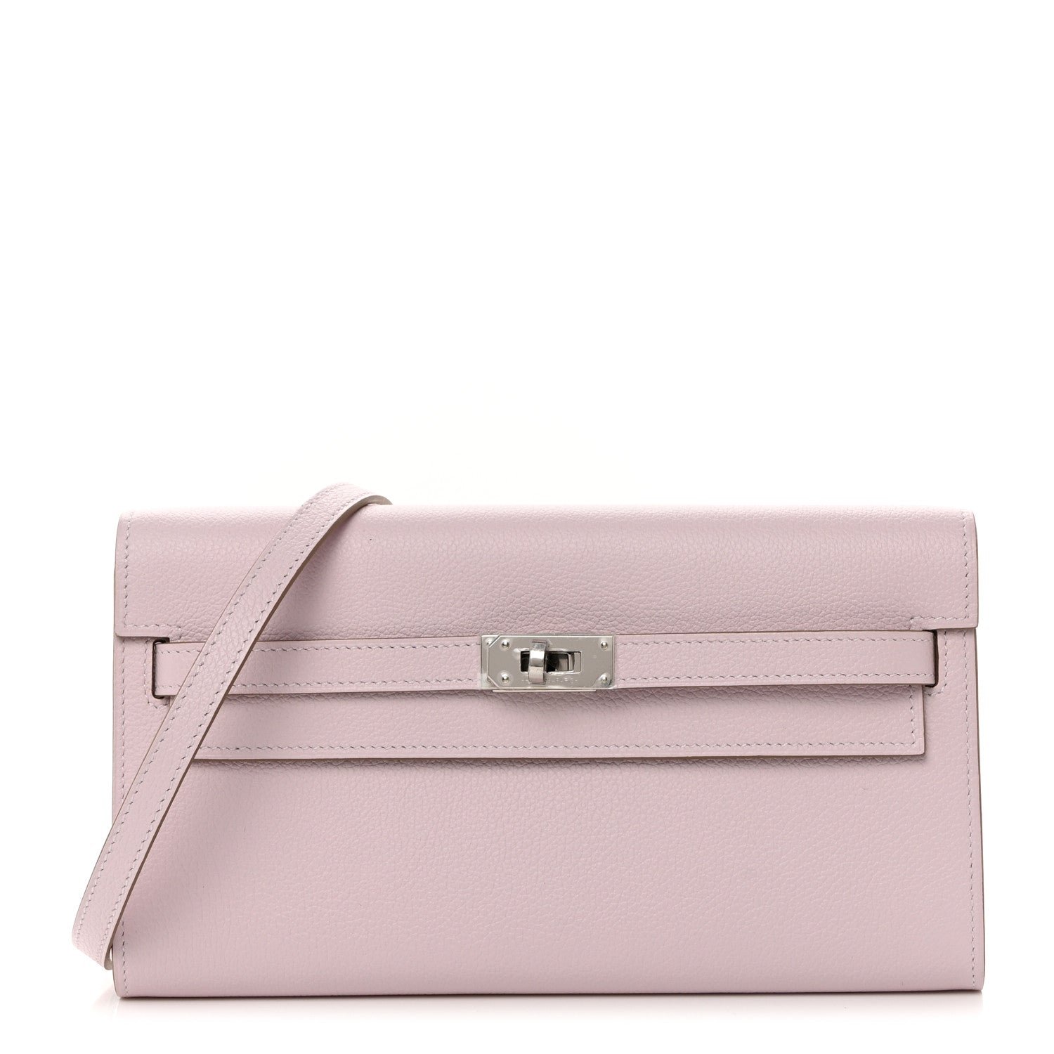 Hermes Evercolor Kelly To Go Wallet Mauve Pale