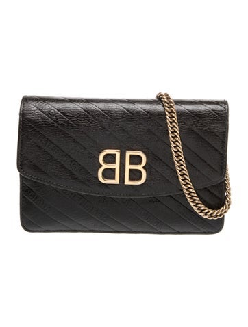 Leather BB Chain Wallet