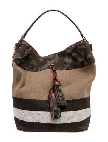 Exploded Check Bucket Bag