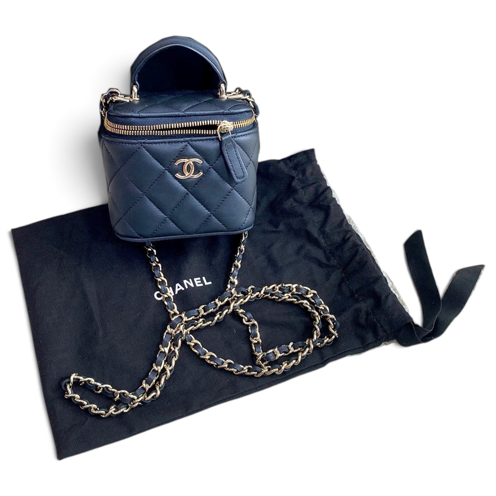 Trendy CC Vanity leather mini bag