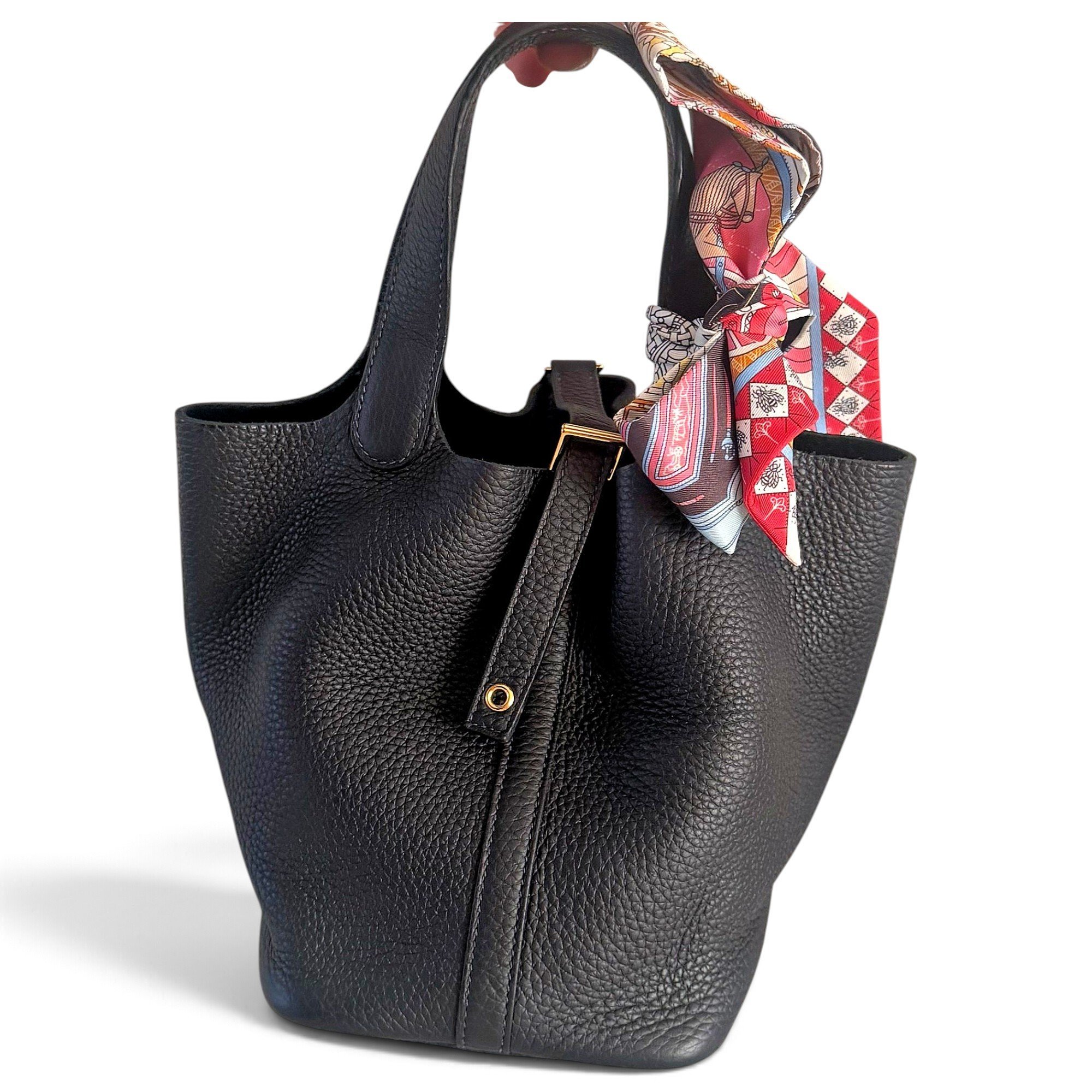 Picotin leather handbag