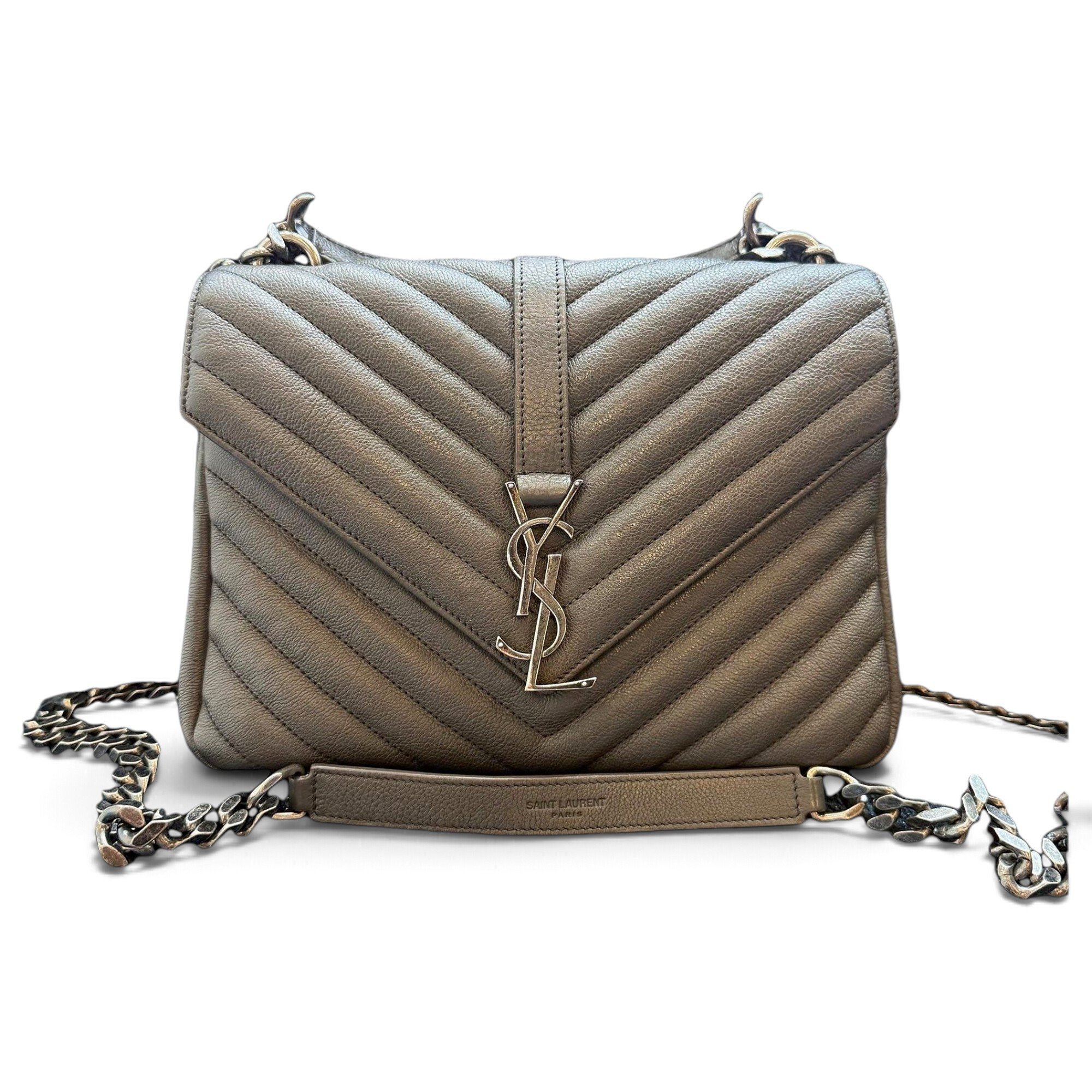 Collége monogramme leather handbag