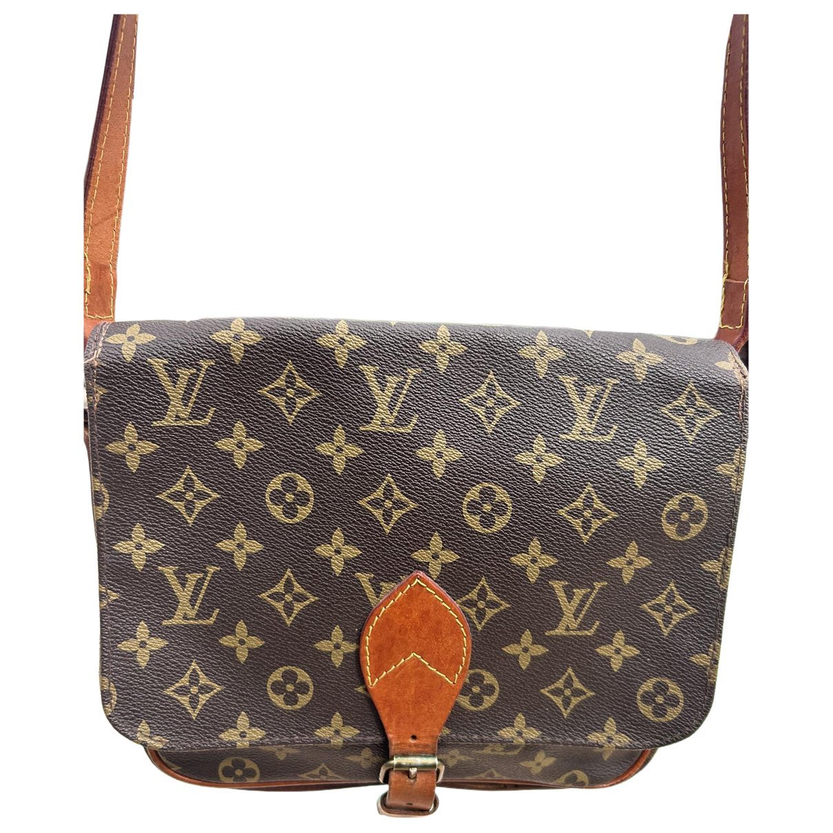 Cartouchière leather crossbody bag