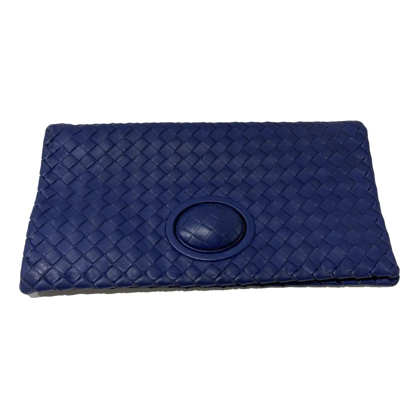 Leather clutch bag