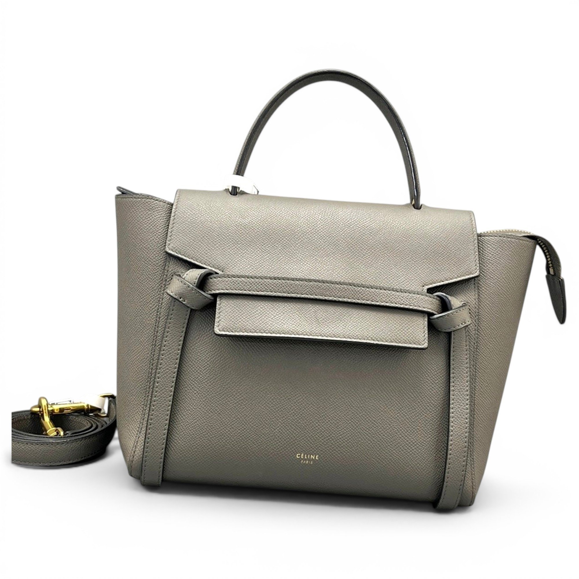 Belt leather handbag