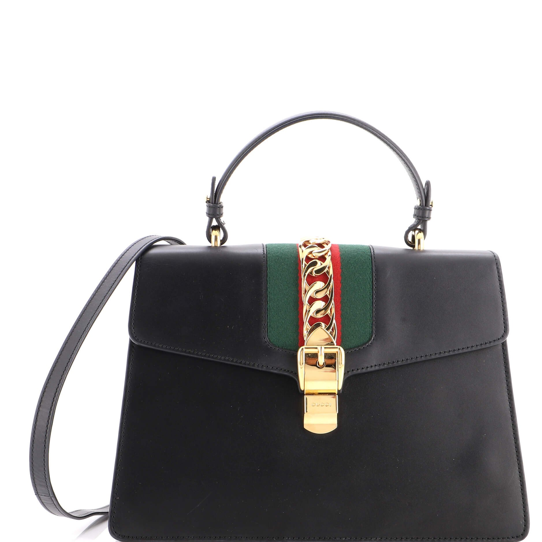 Sylvie Top Handle Bag Leather Medium