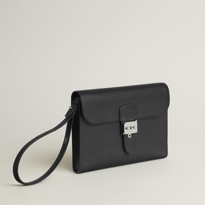 Noir Sac a Depeches 24 Pouch