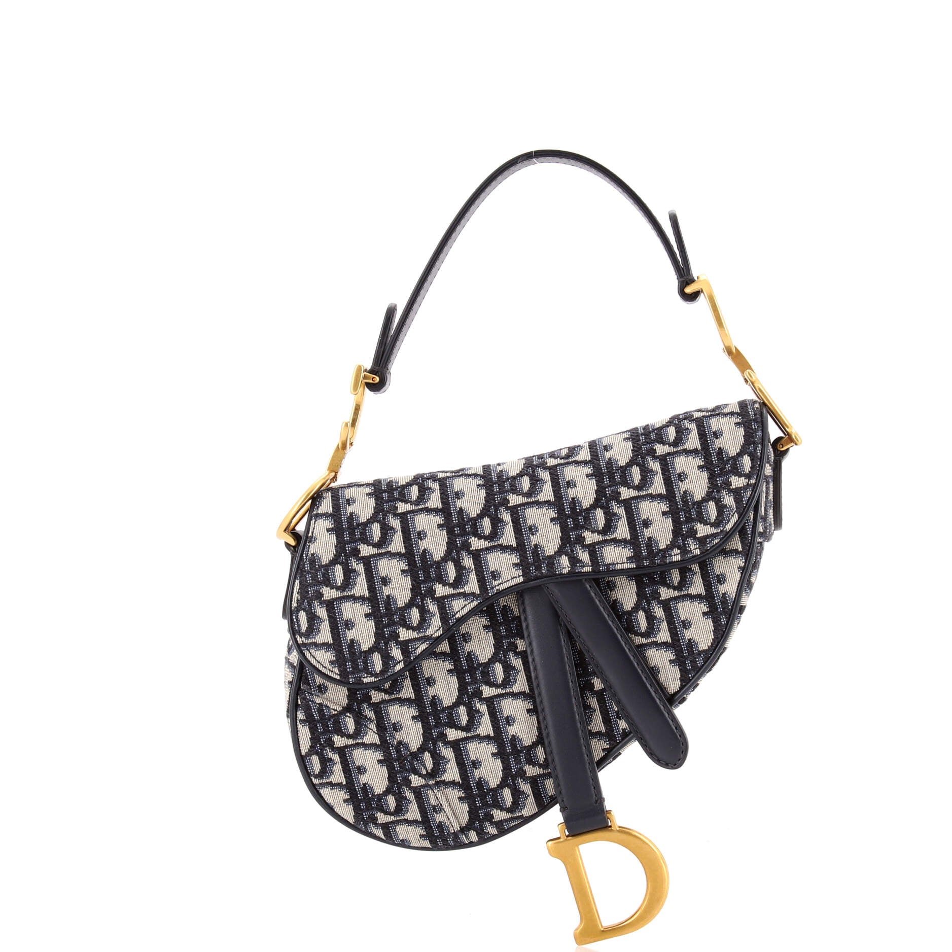 Dior Saddle Handbag Oblique Canvas Mini