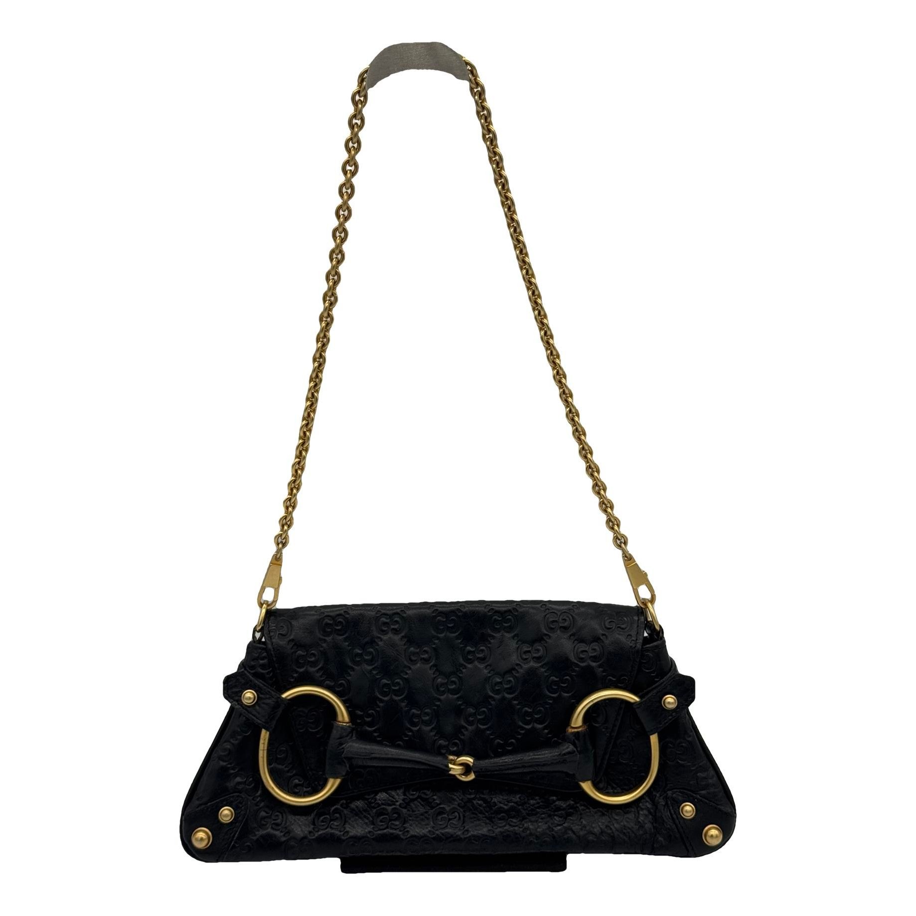 Horsebit Chain leather handbag