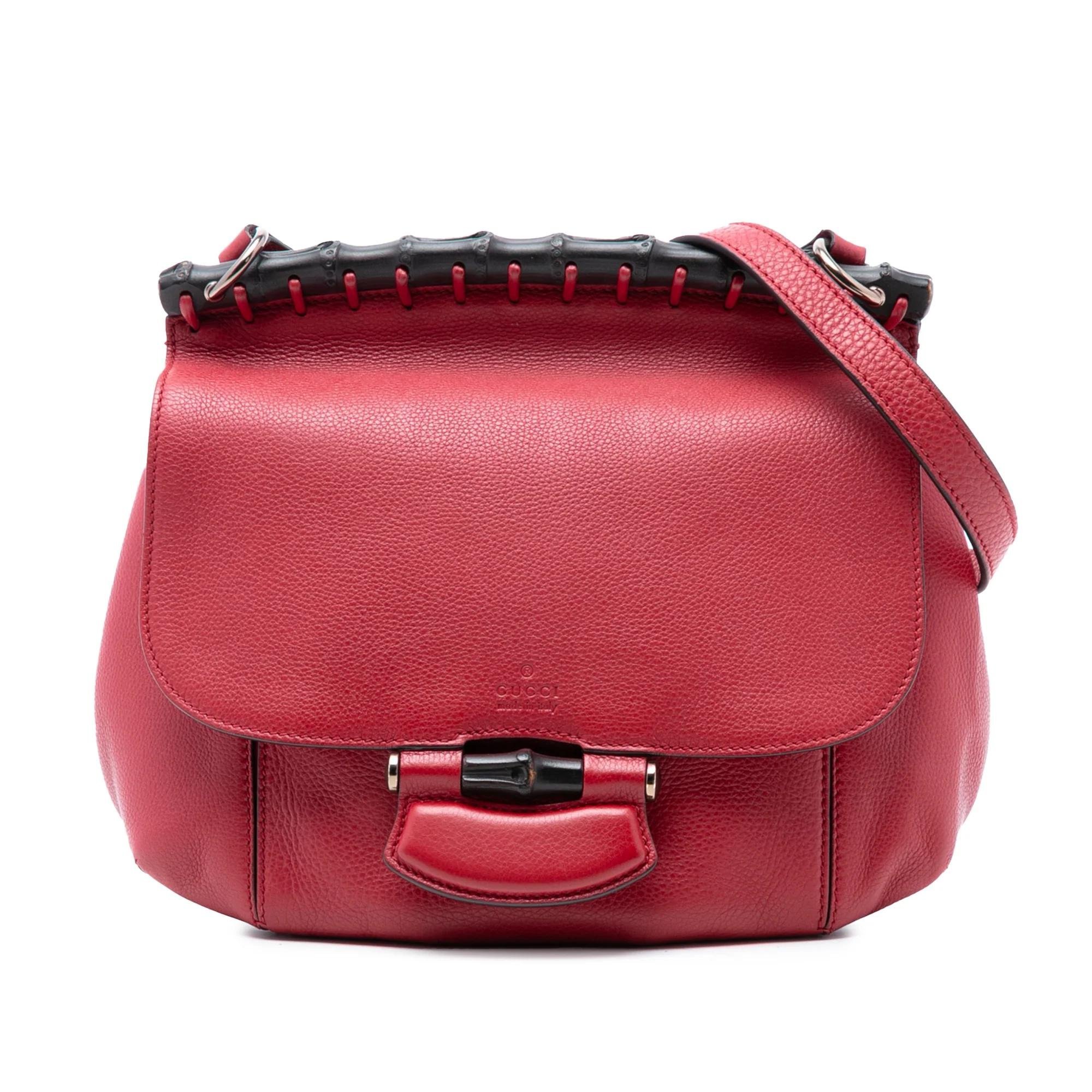 Bamboo pony-style calfskin handbag