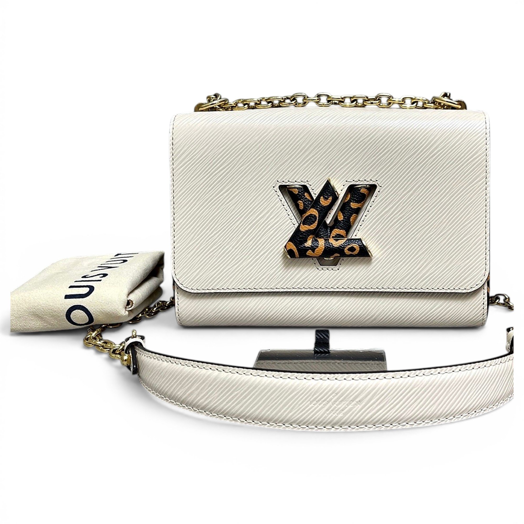 Twist leather handbag