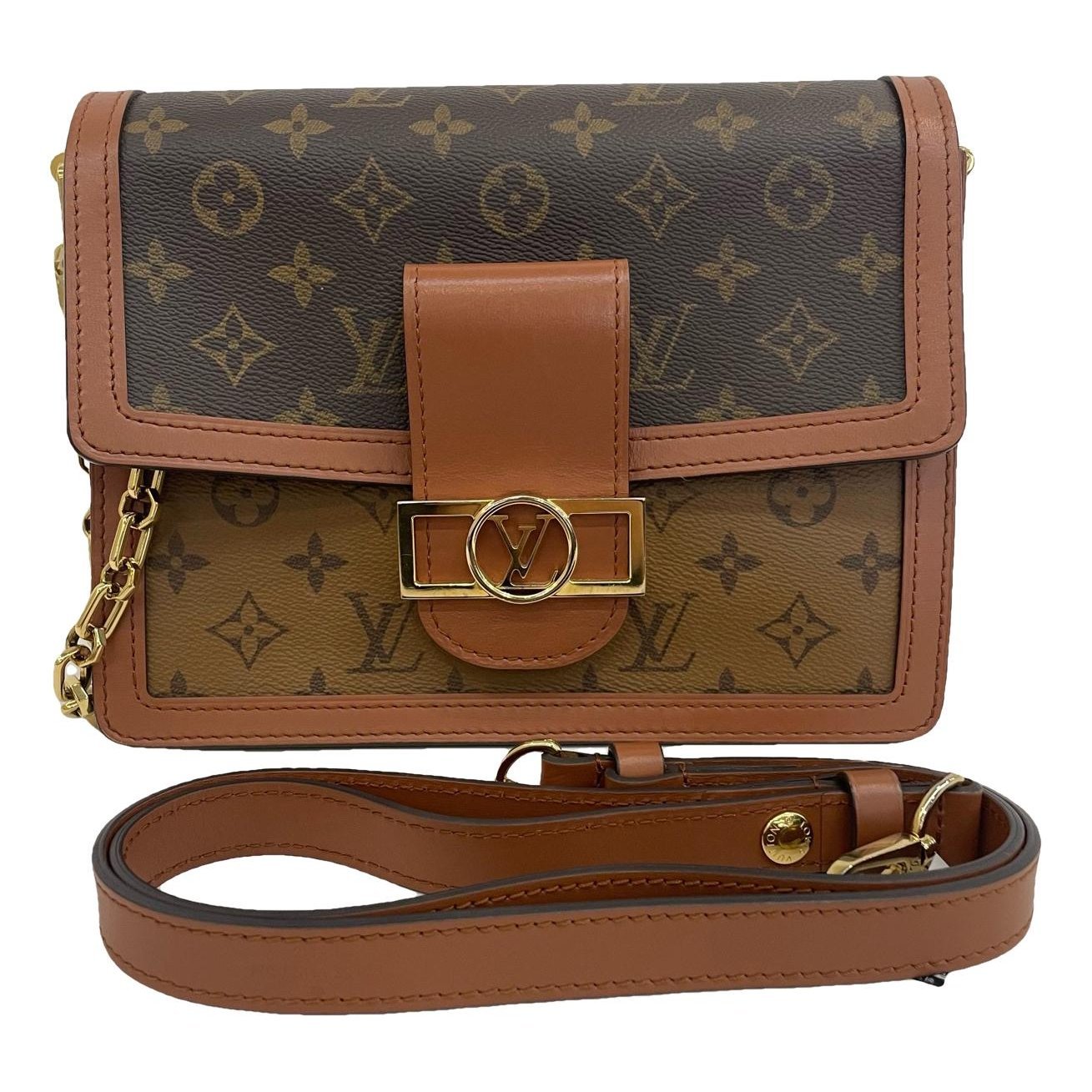 Dauphine leather handbag