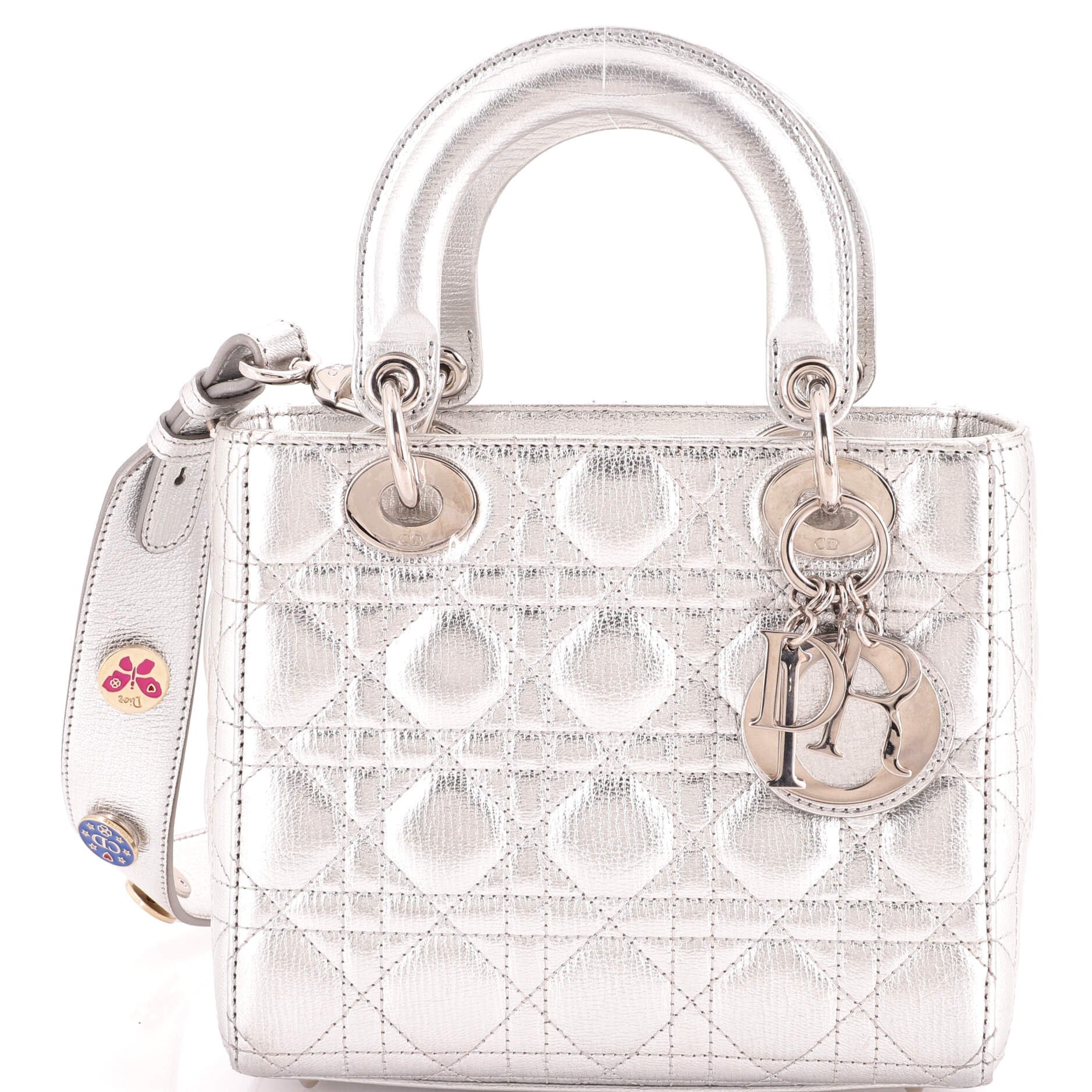 My ABCDior Lady Dior Bag Metallic Cannage Quilt Leather
