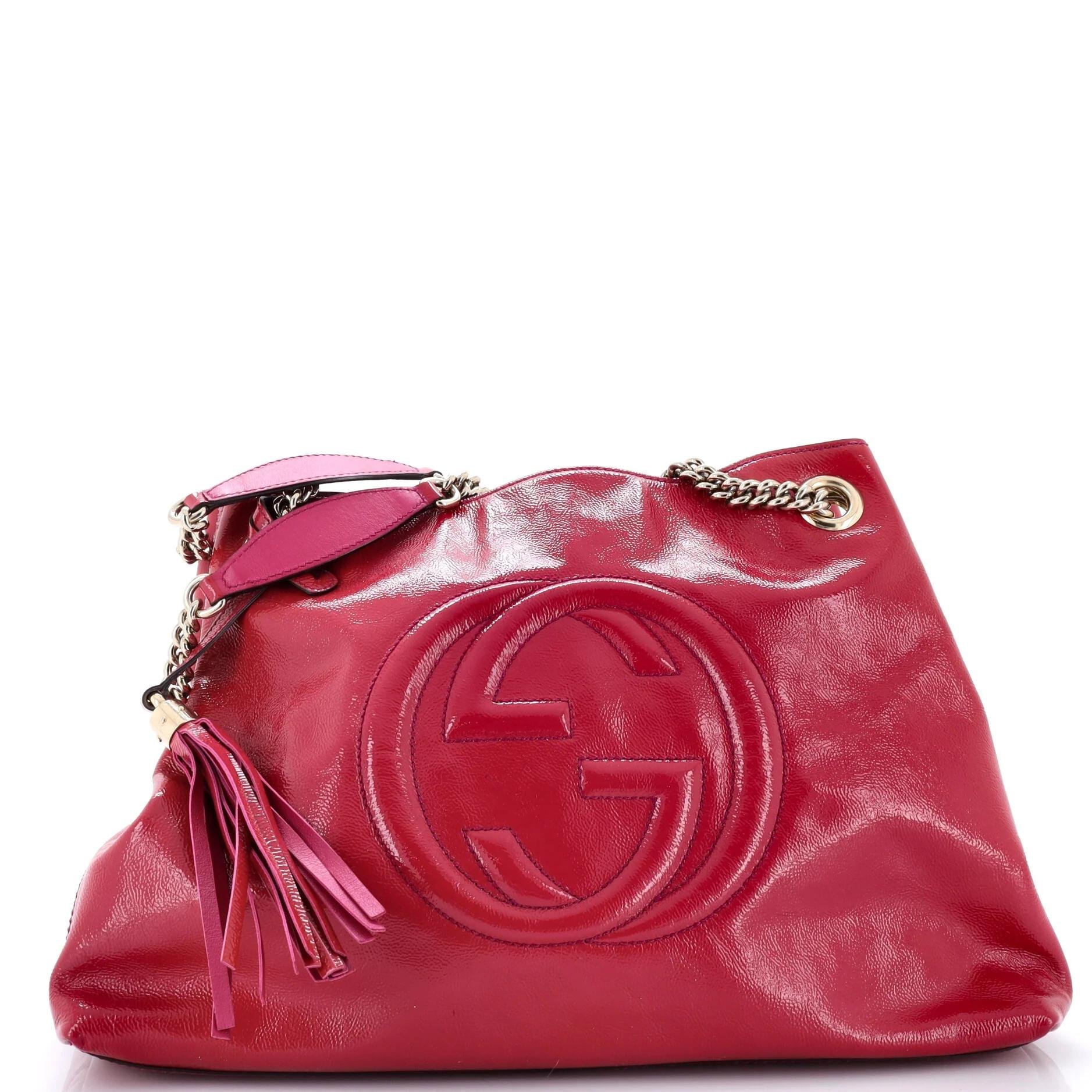Patent leather tote
