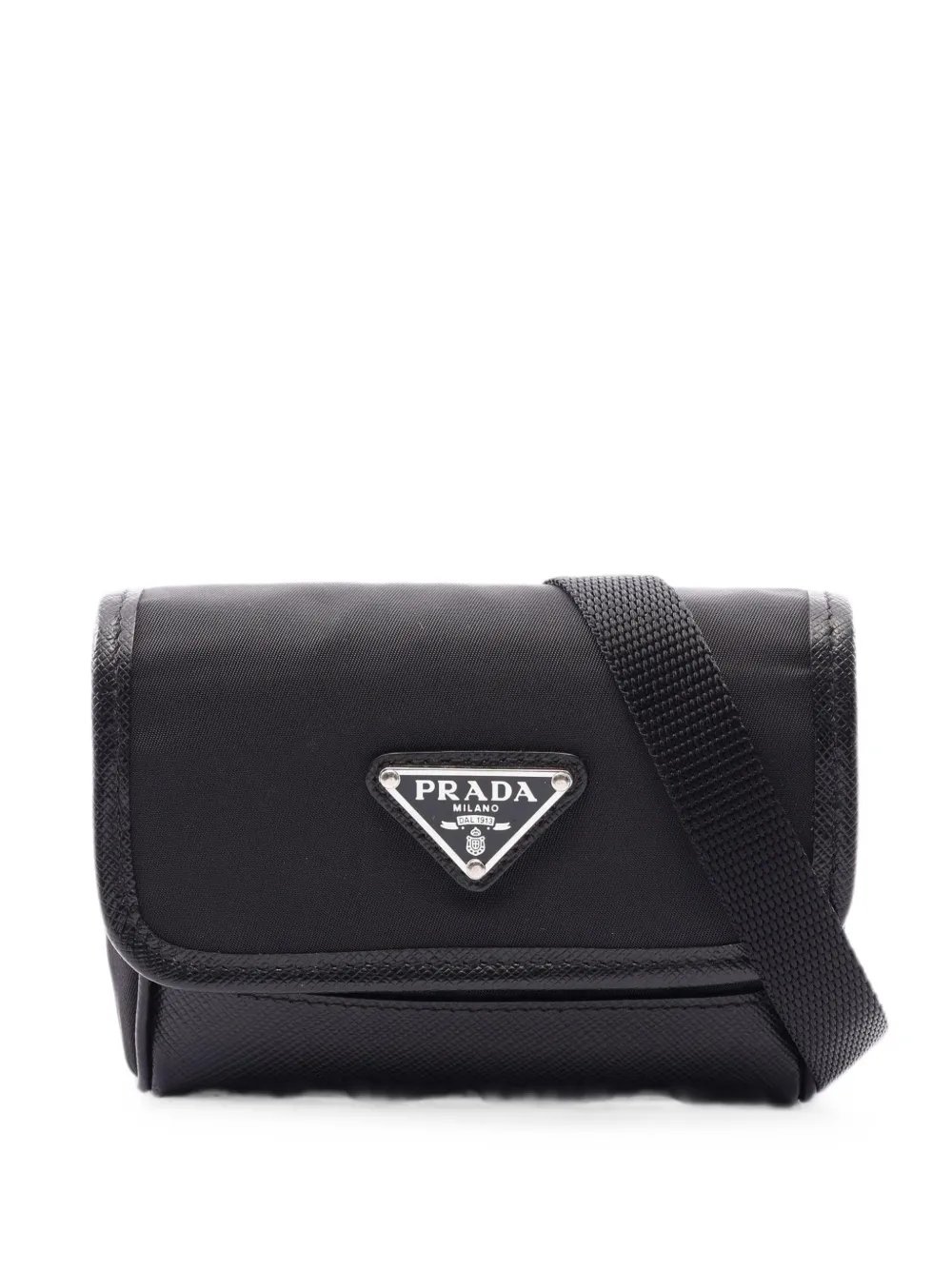 Prada 2010s triangle-logo-plaque mini bag