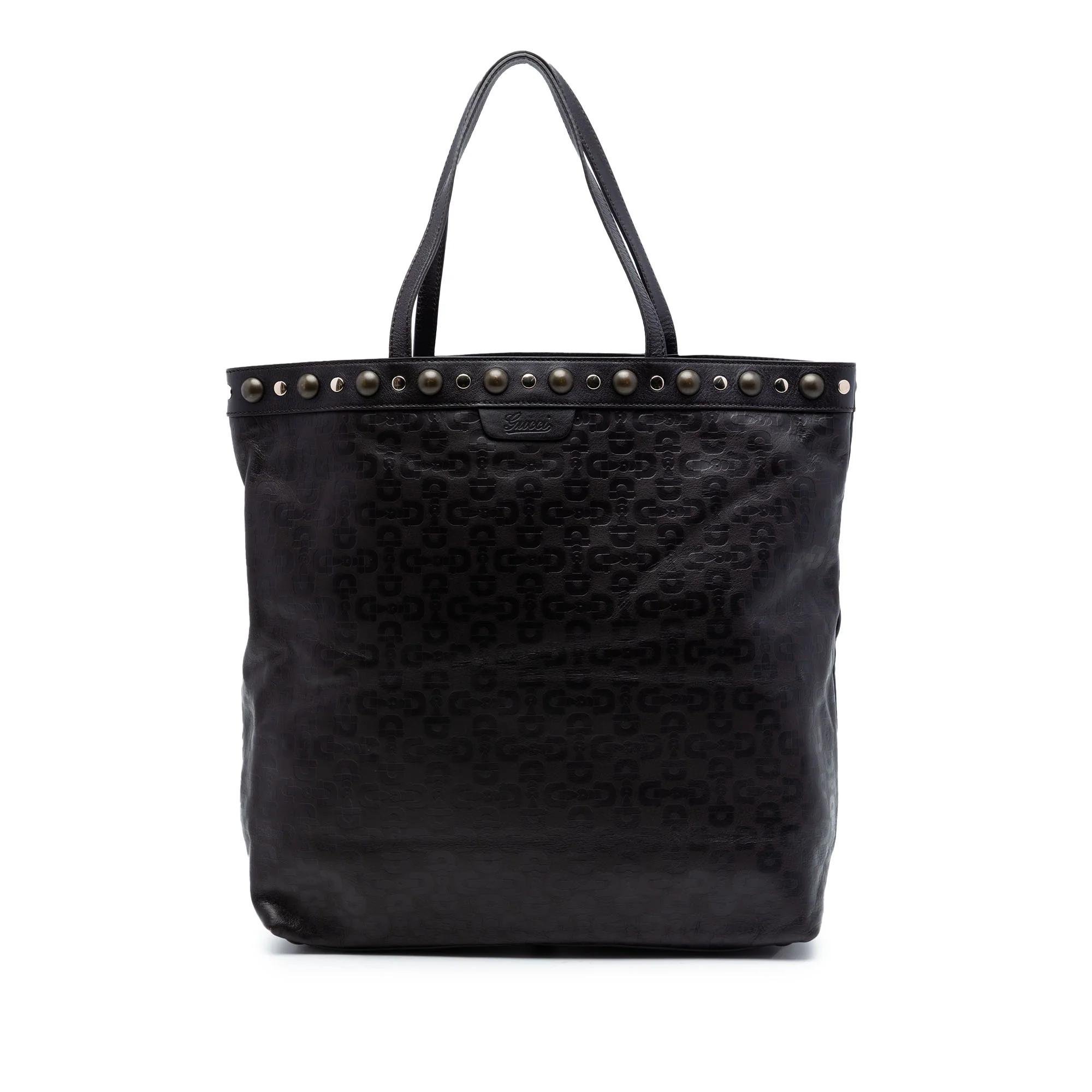 Gucci B leather tote