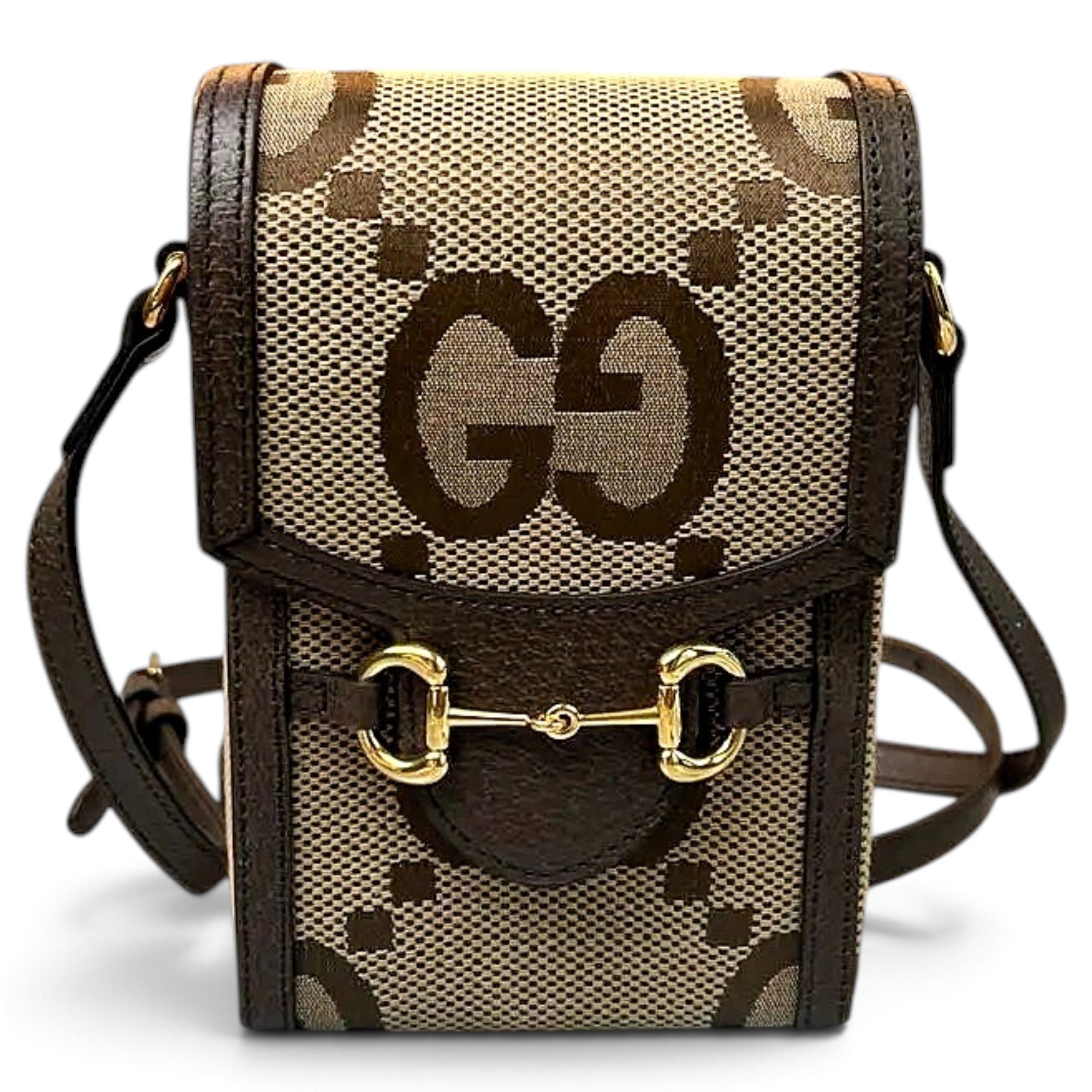 Horsebit 1955 Vertical cloth crossbody bag