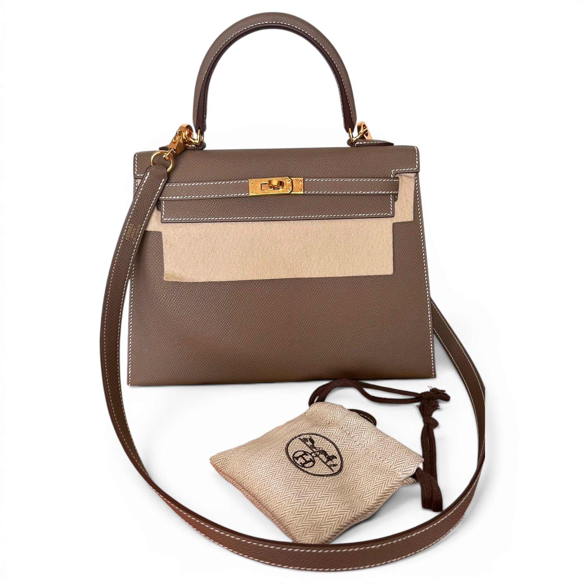 Kelly 25 leather handbag