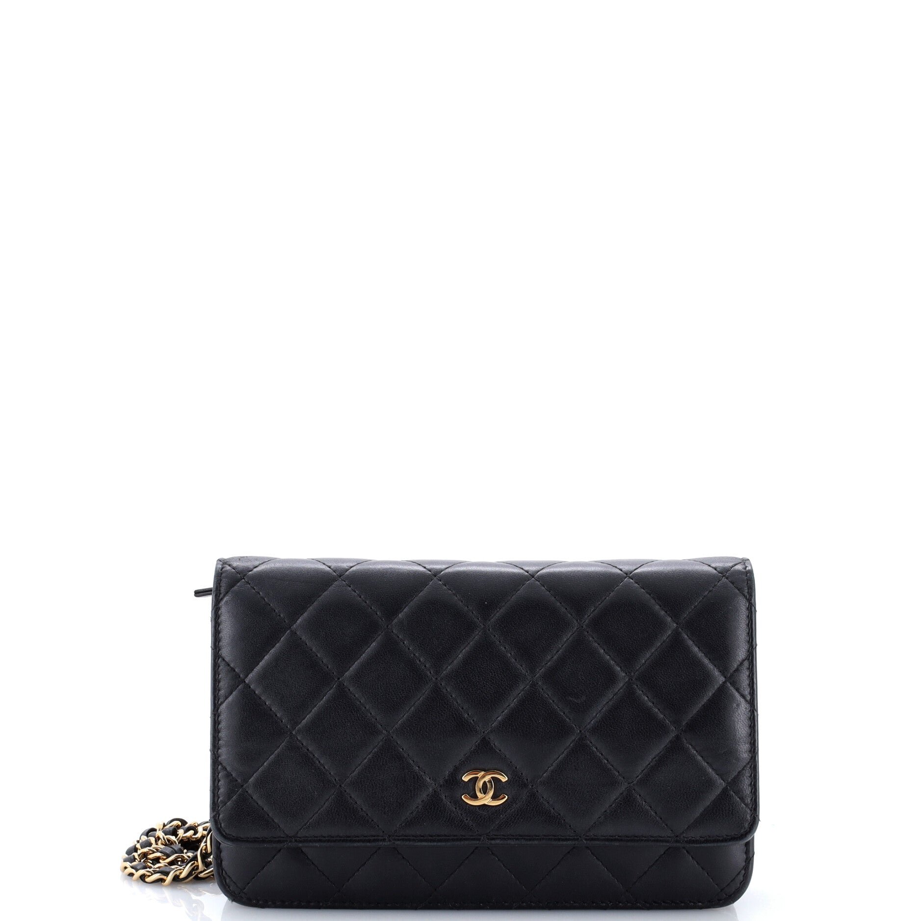 Wallet on Chain Quilted Lambskin